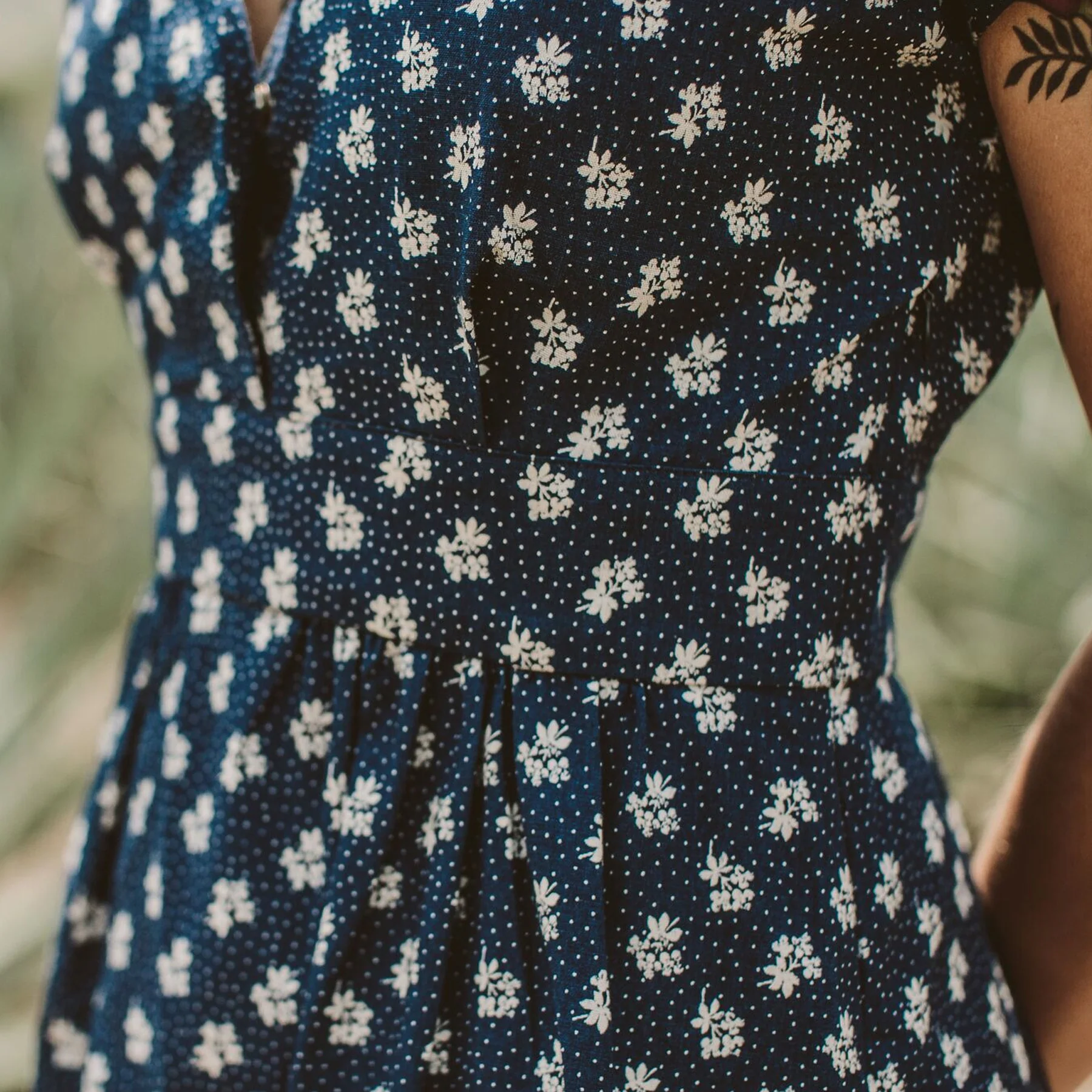 The Emma Dress in Indigo Print - Image 6