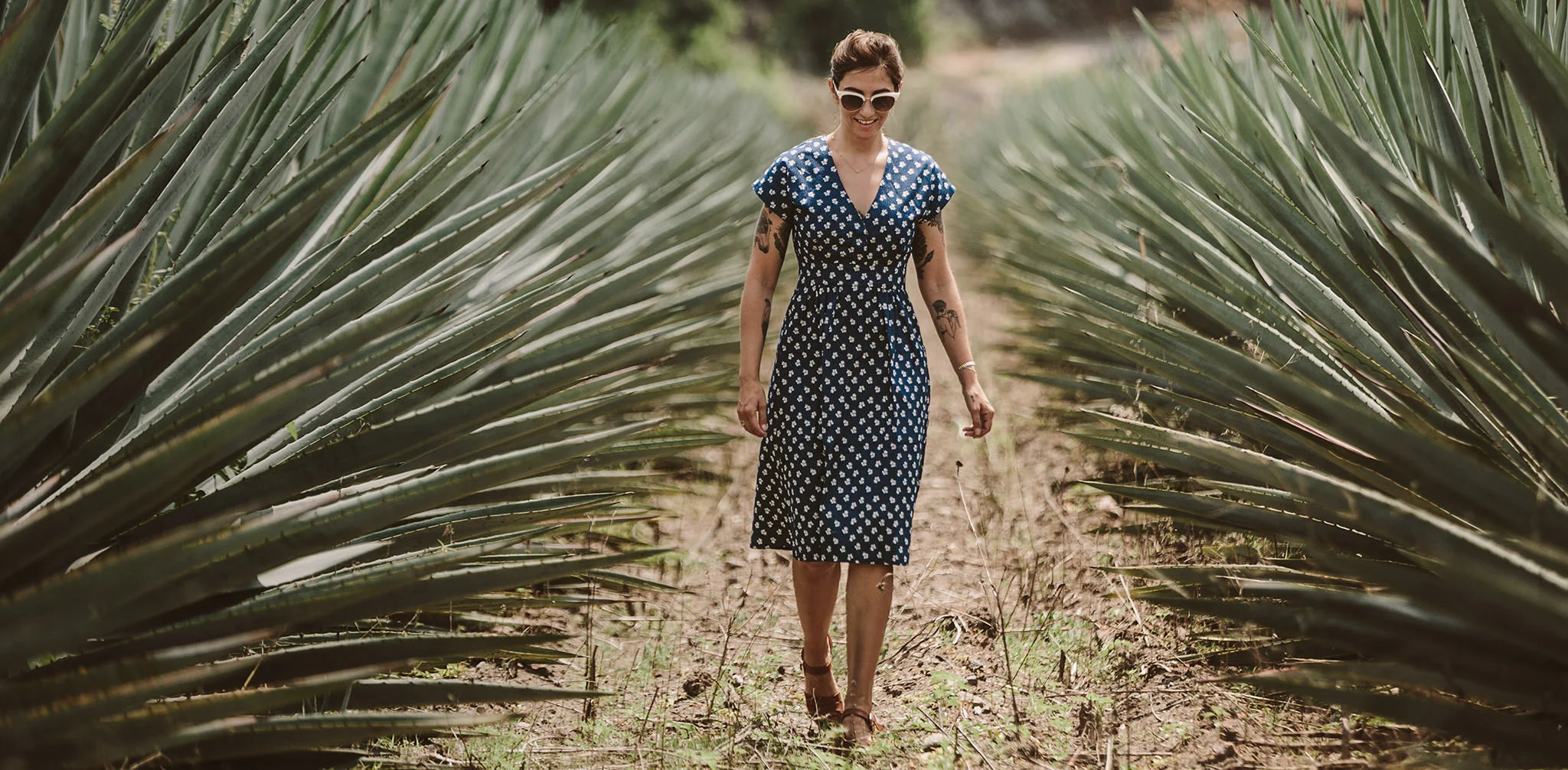 The Emma Dress in Indigo Print - Image 8