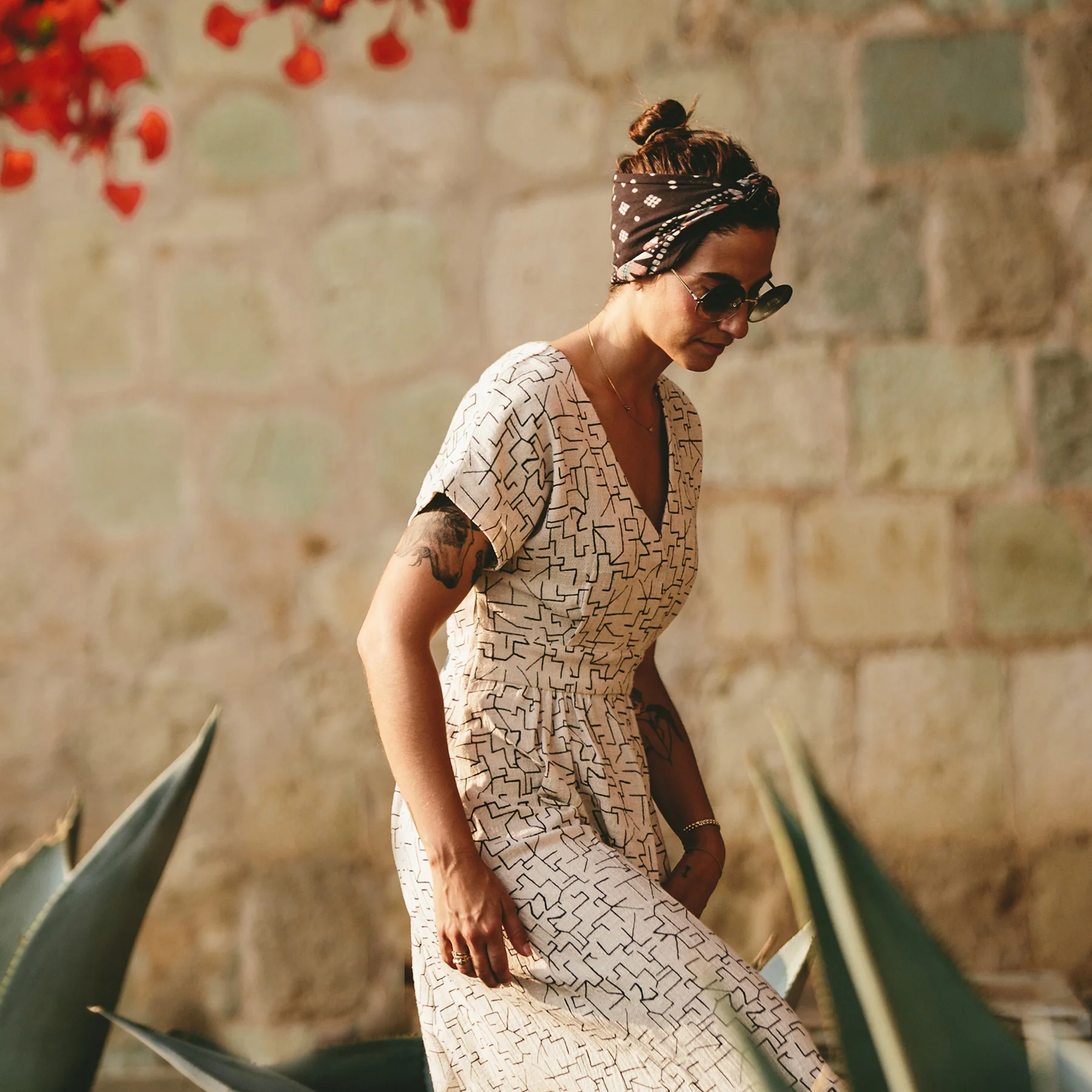 The Emma Dress in Maze Print - Image 3