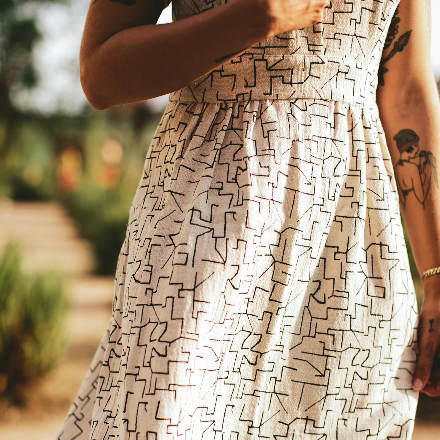 The Emma Dress in Maze Print - Image 4