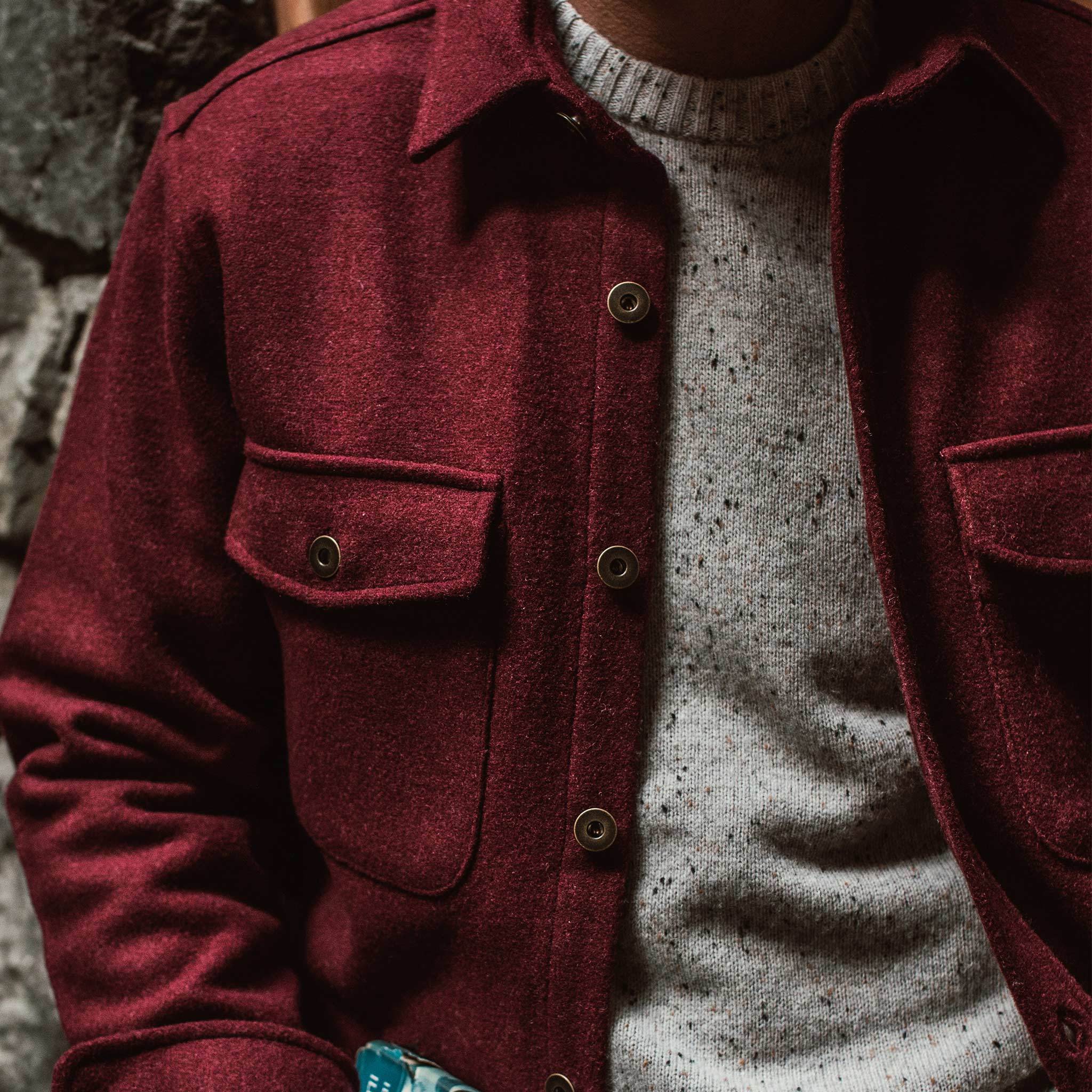 The Explorer Shirt in Burgundy - Image 5