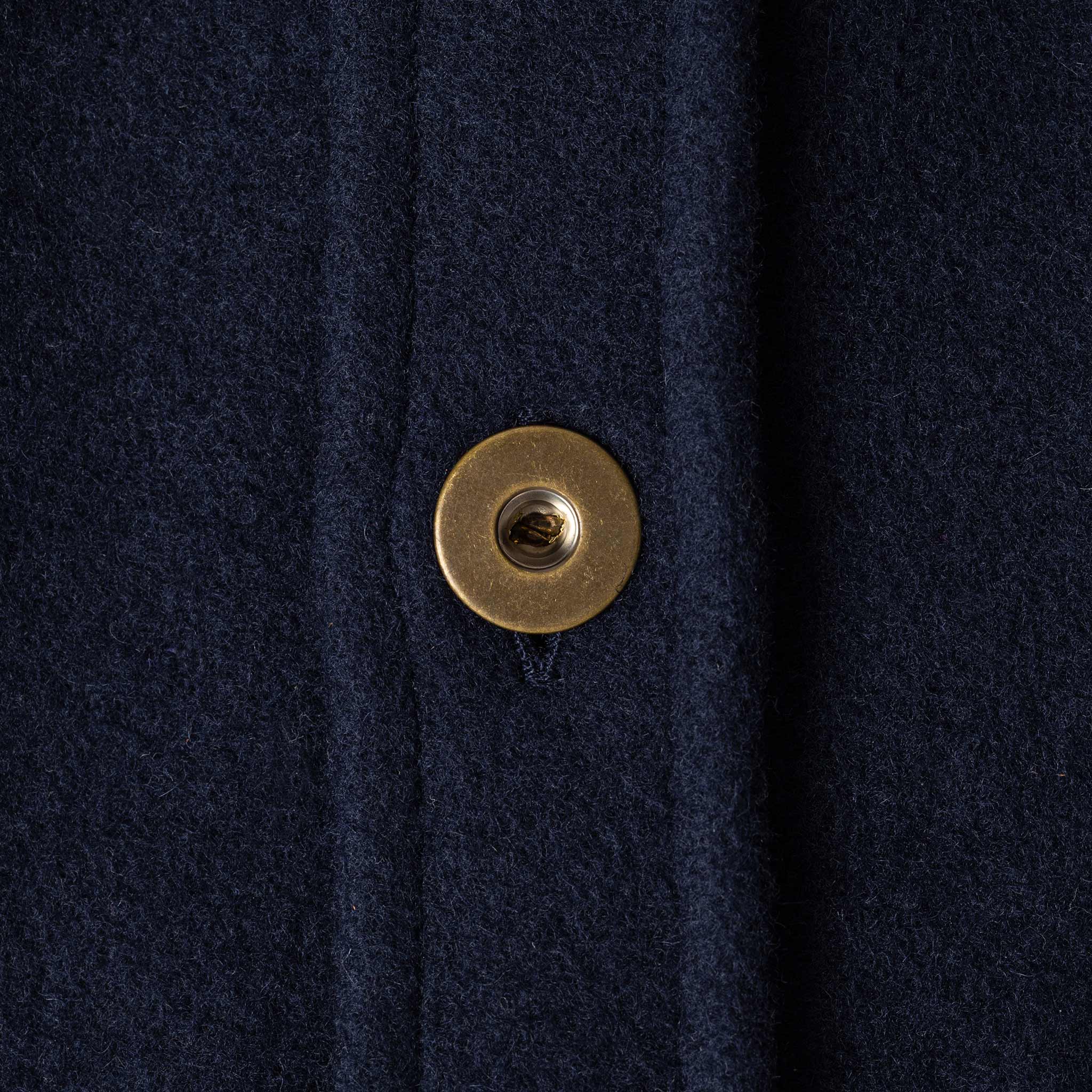 The Explorer Shirt in Navy Boiled Wool - Image 7