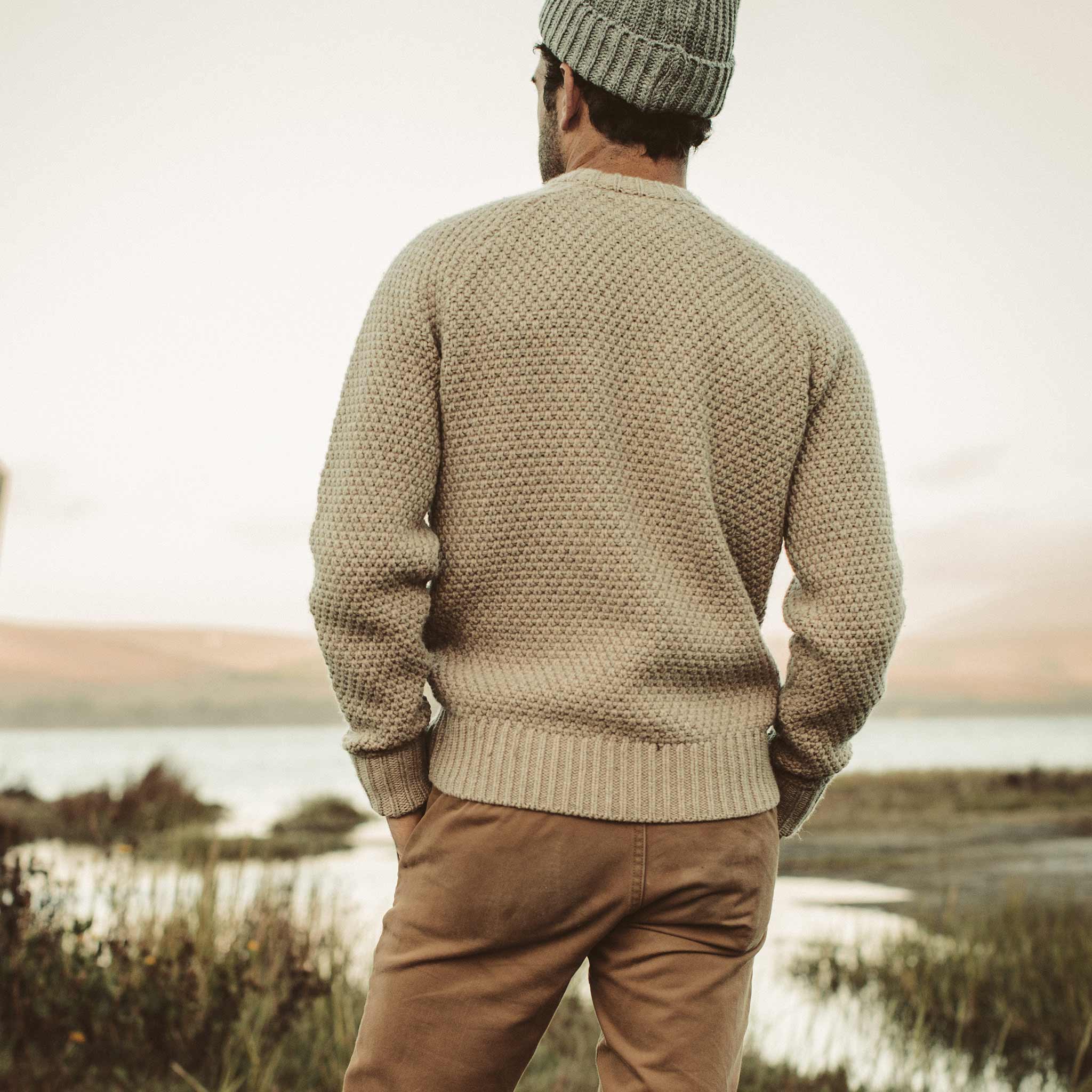 The Fisherman Sweater in Natural Melange - Image 4
