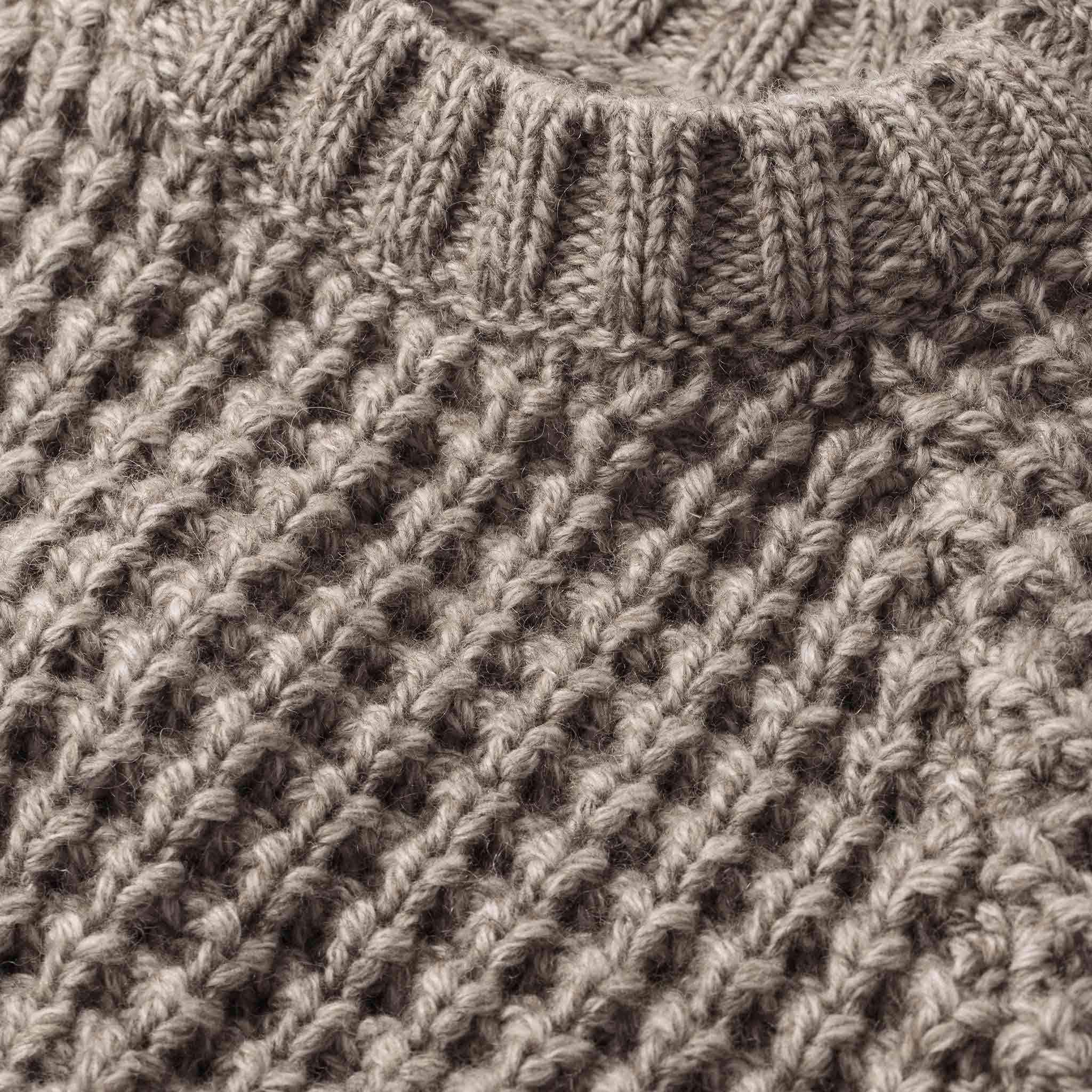 The Fisherman Sweater in Natural Waffle - Image 7