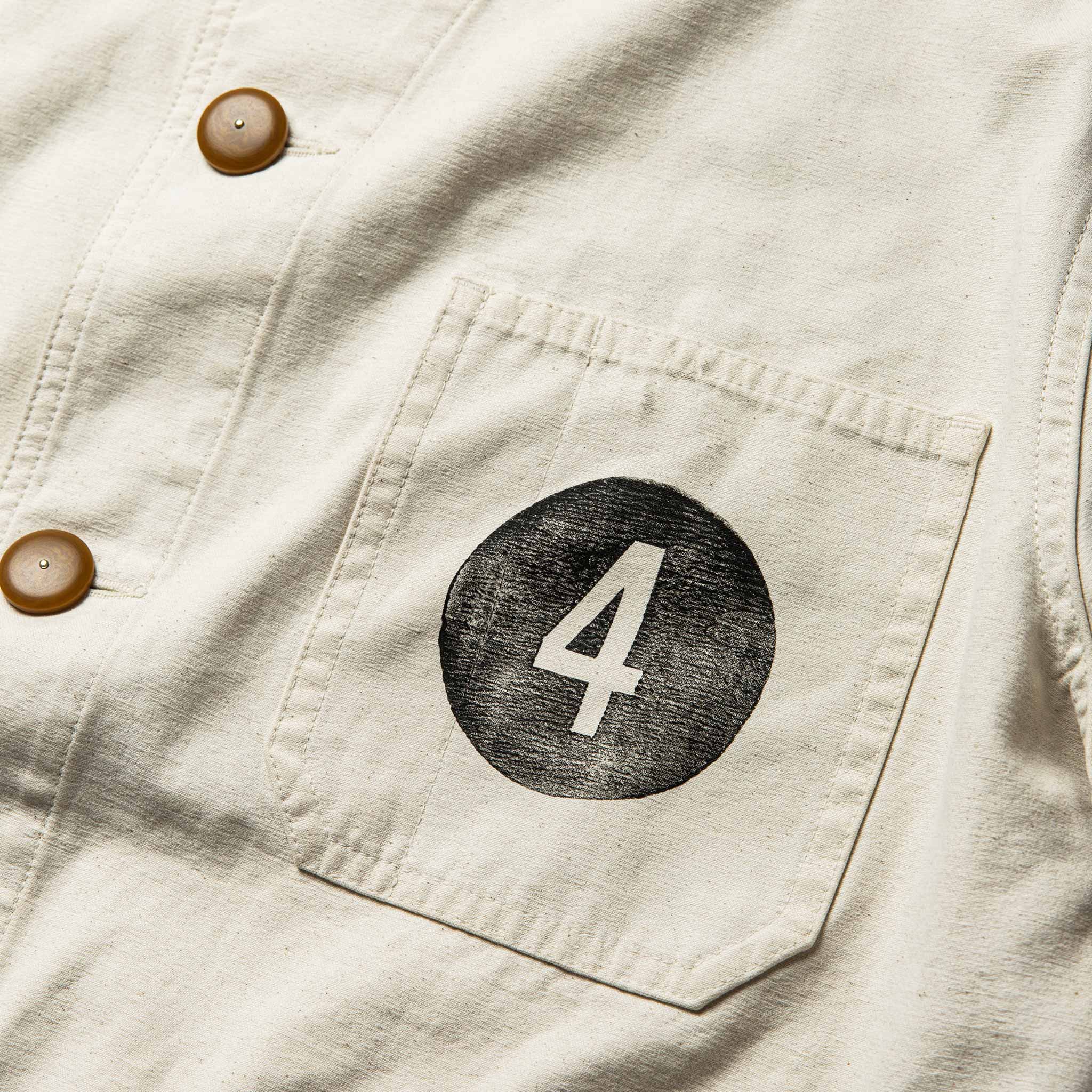 The Fourtillfour Ojai Jacket in Natural Reverse Sateen - Image 7