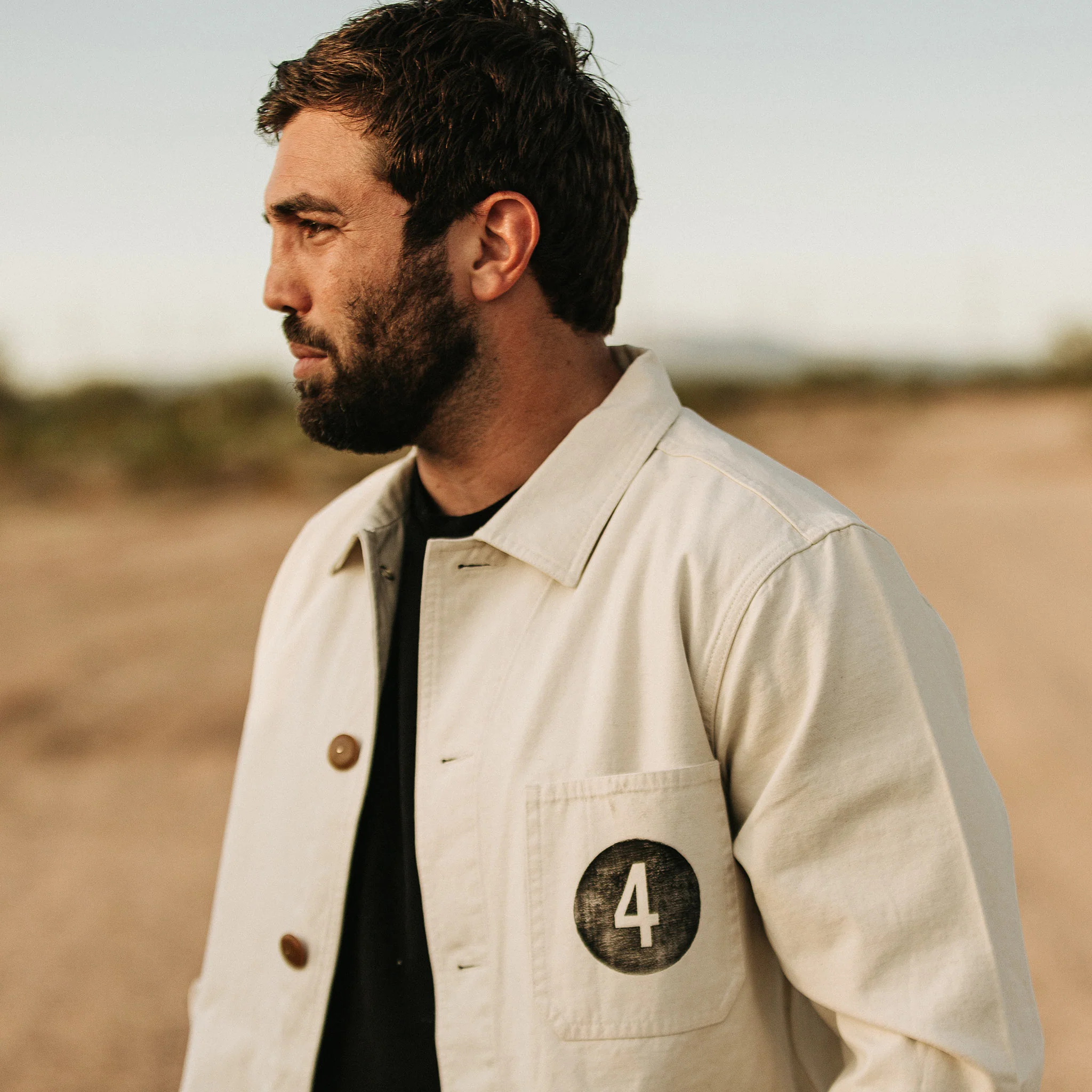 The Fourtillfour Ojai Jacket in Washed Charcoal - Image 4