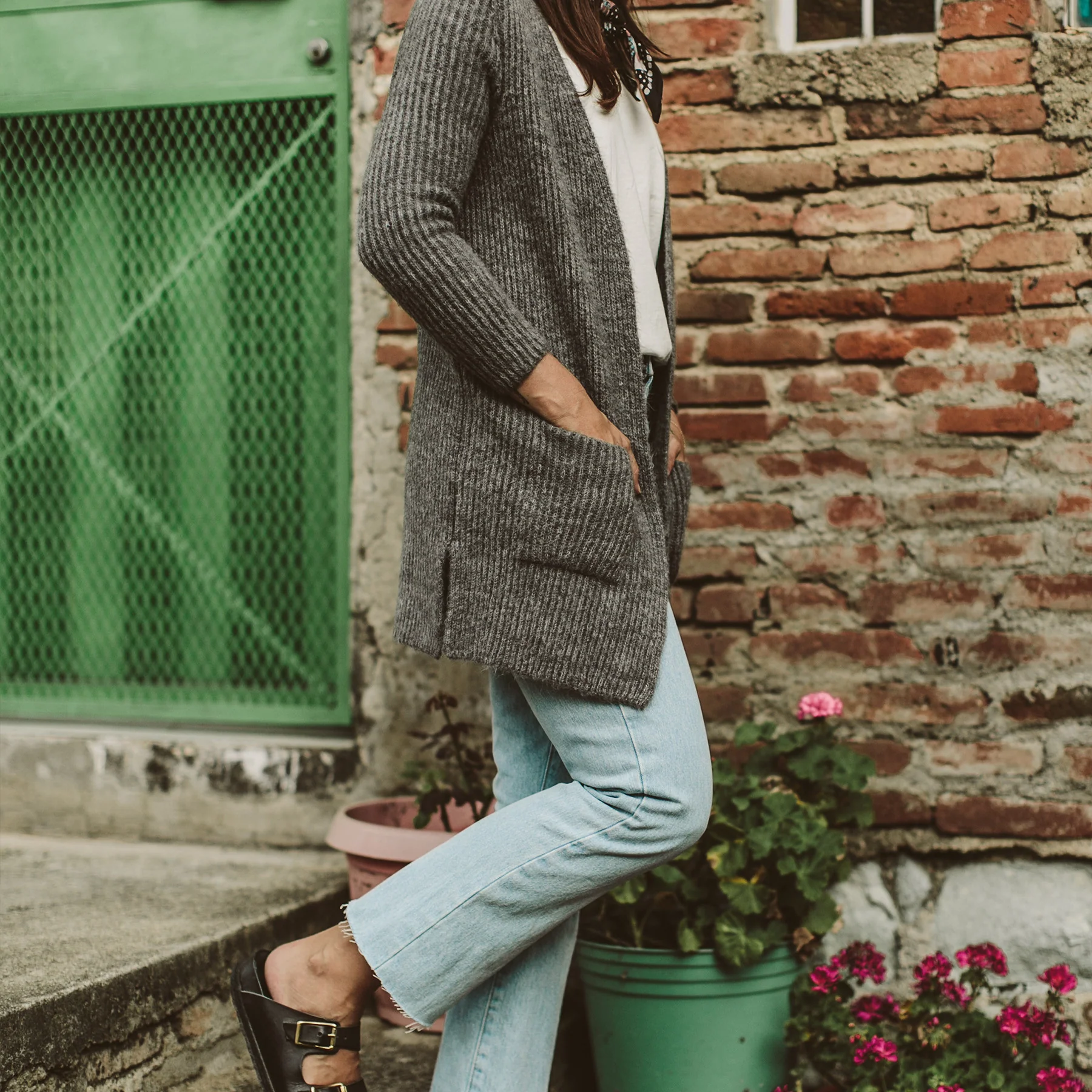 The Frida Cardigan in Charcoal - Image 5