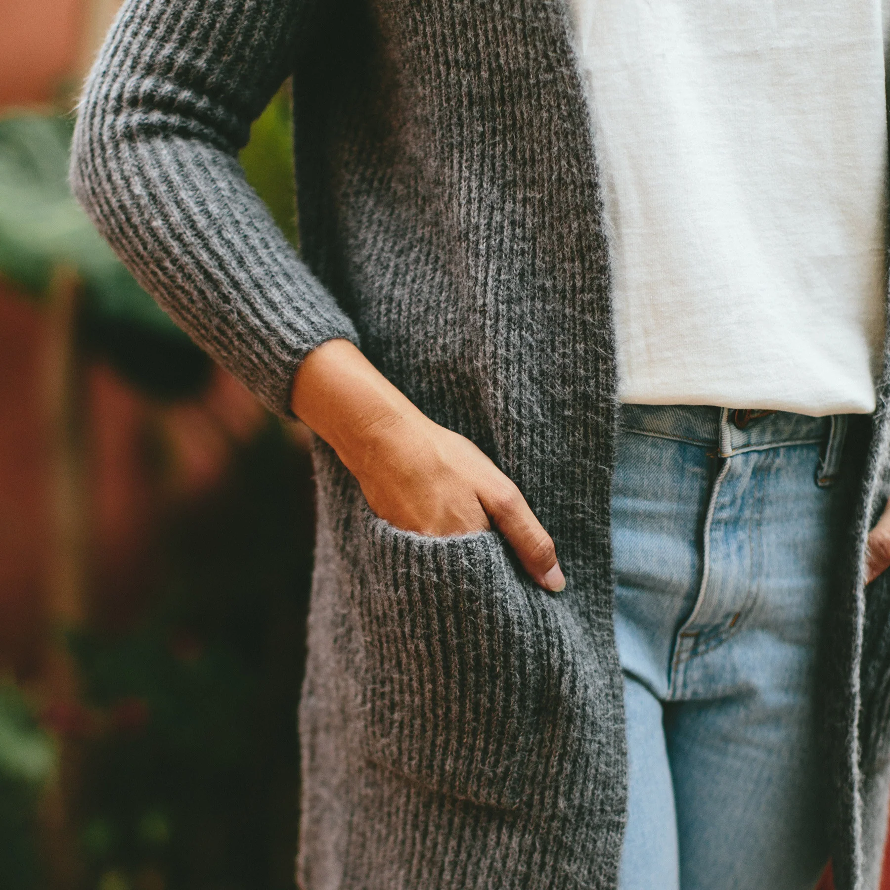 The Frida Cardigan in Charcoal - Image 6