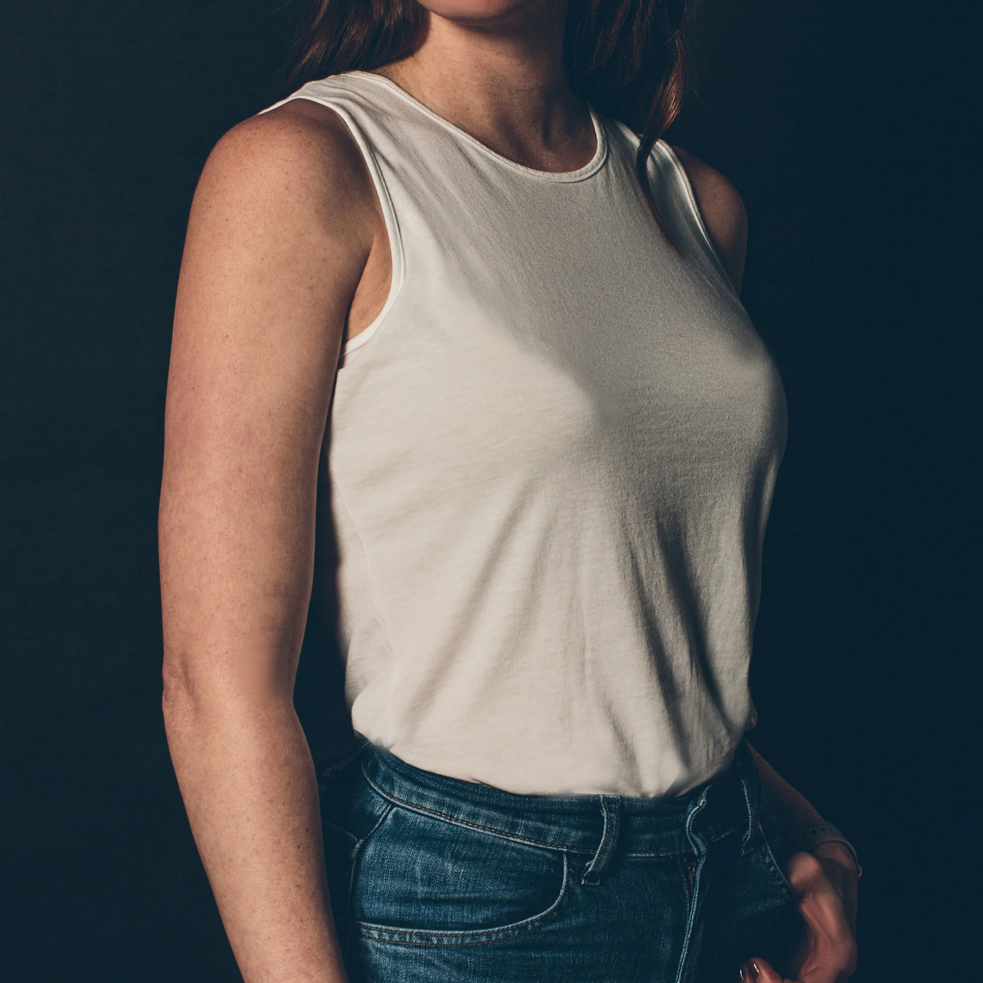 The Elle Tank in Ivory - Image 3
