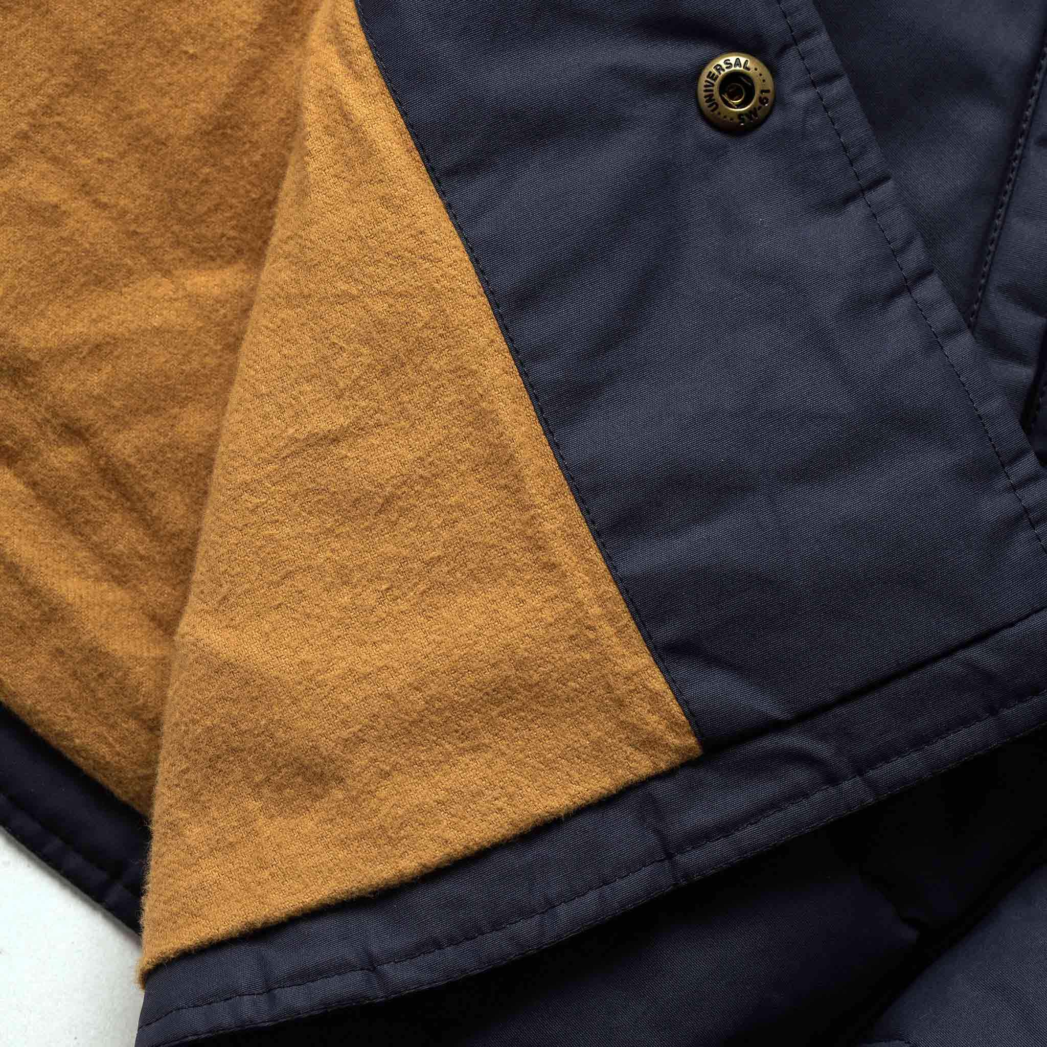 The Garrison Shirt Jacket in Navy Dry Wax - Image 7