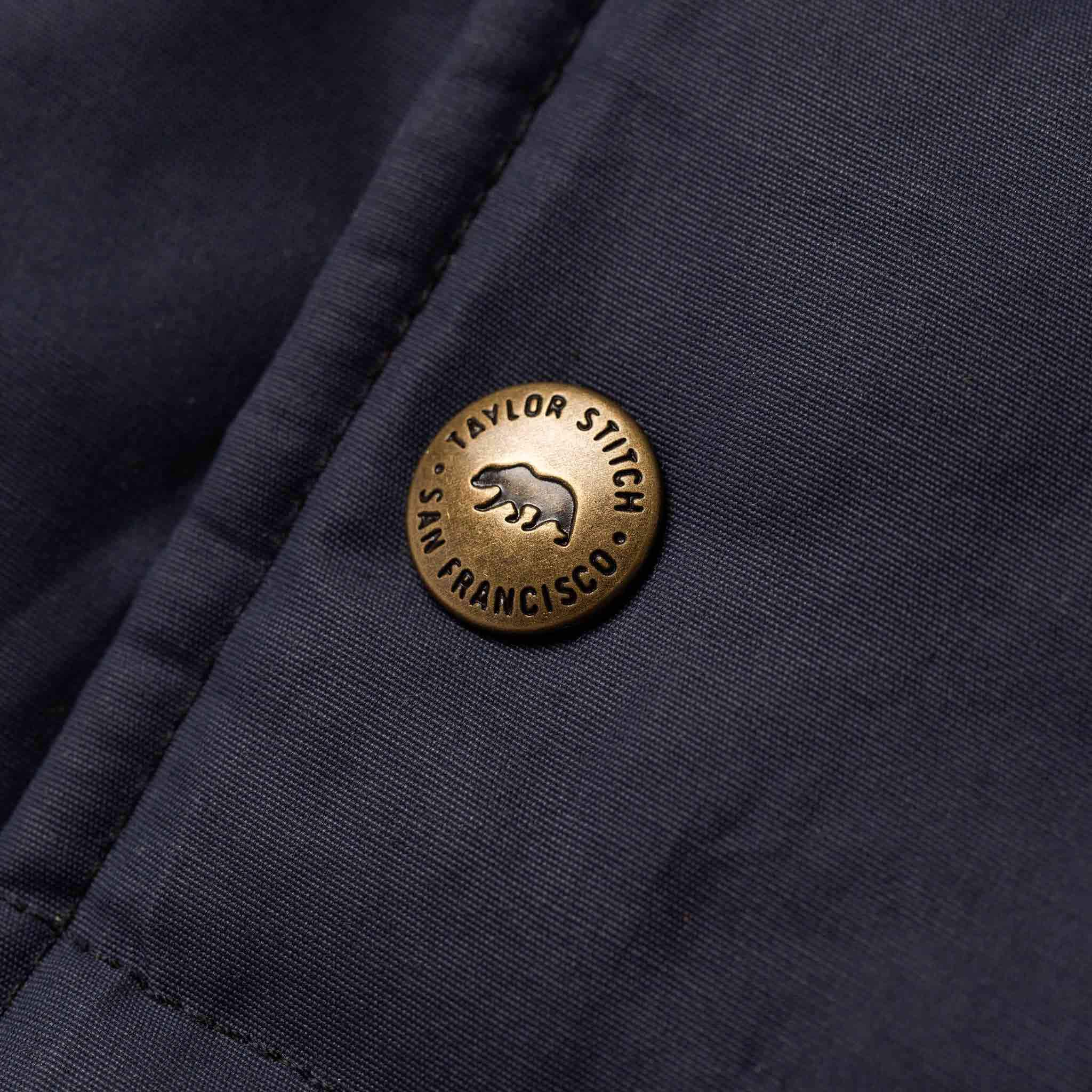 The Garrison Shirt Jacket in Navy Dry Wax - Image 8