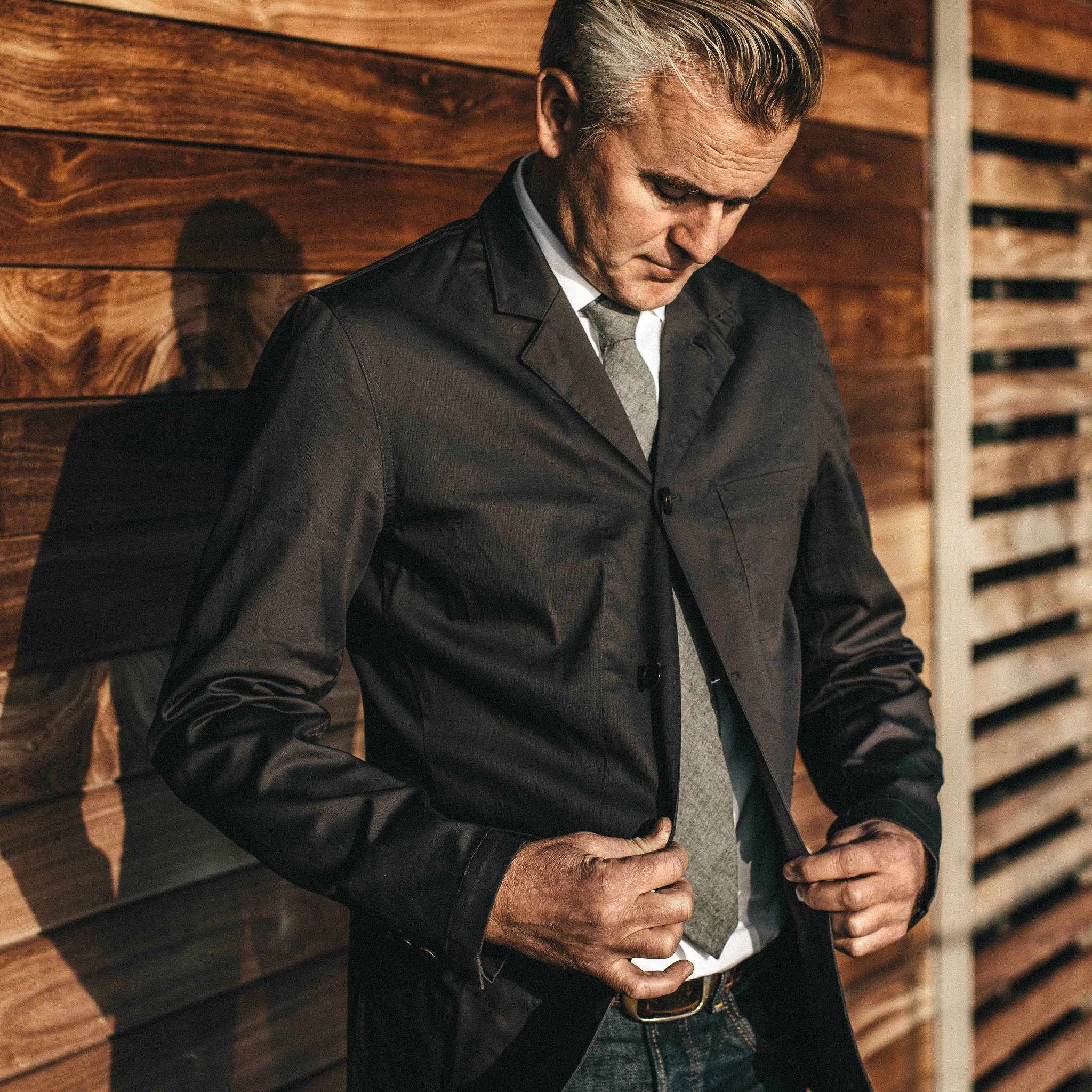 The Gibson Jacket in Charcoal - Image 4