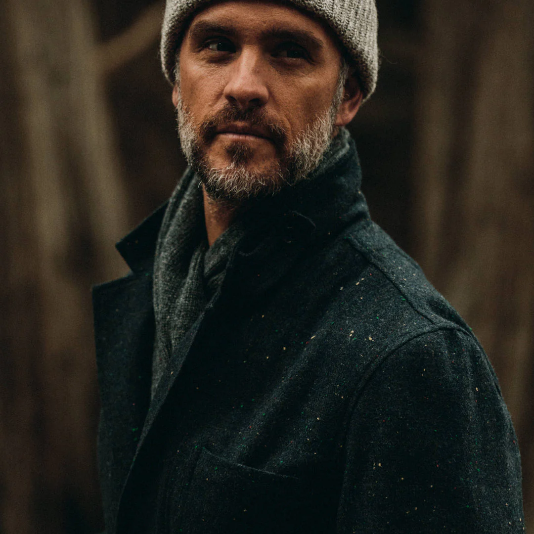 The Gibson Jacket in Navy Windowpane Donegal - Image 4