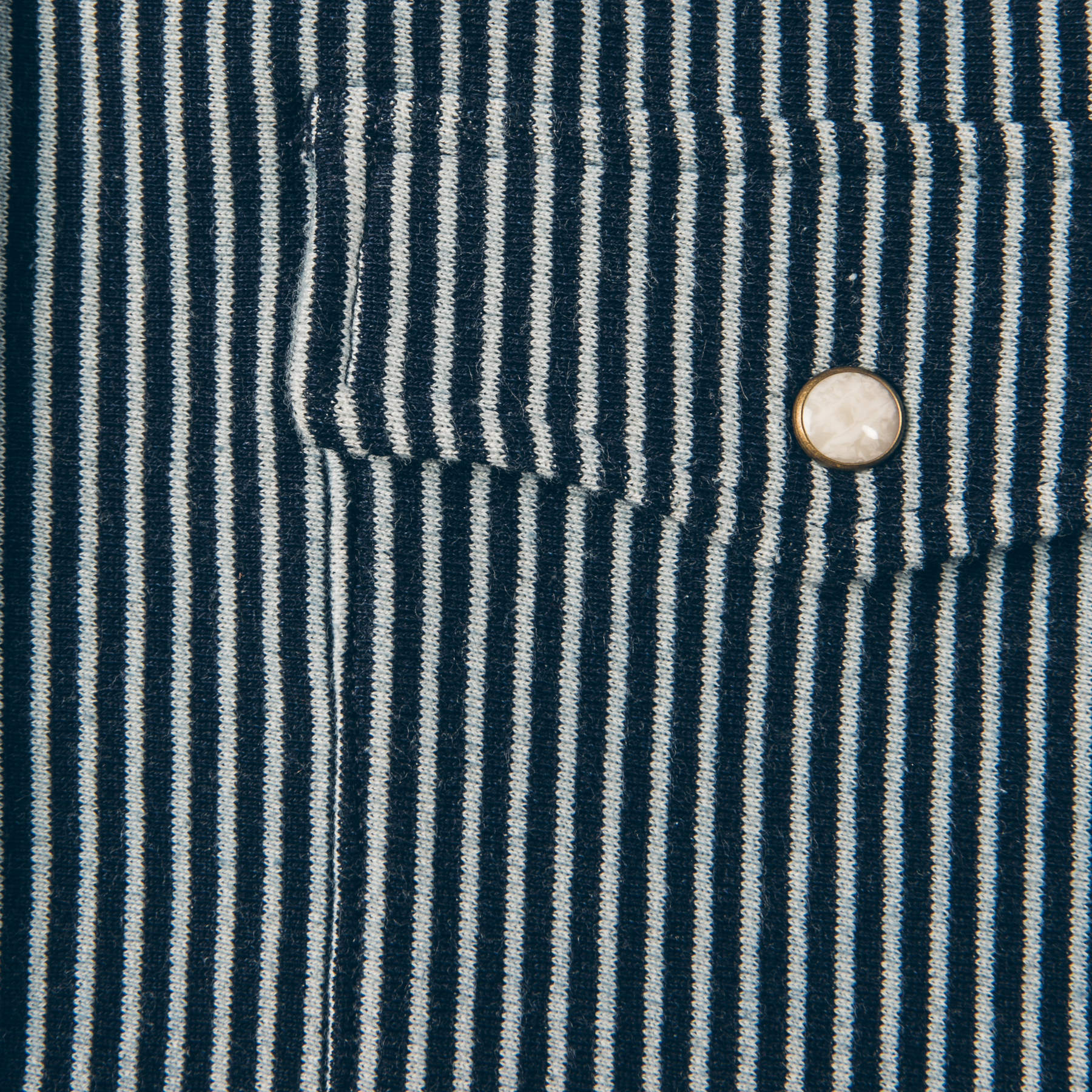 The Glacier Shirt in Hickory Stripe French Terry - Image 6