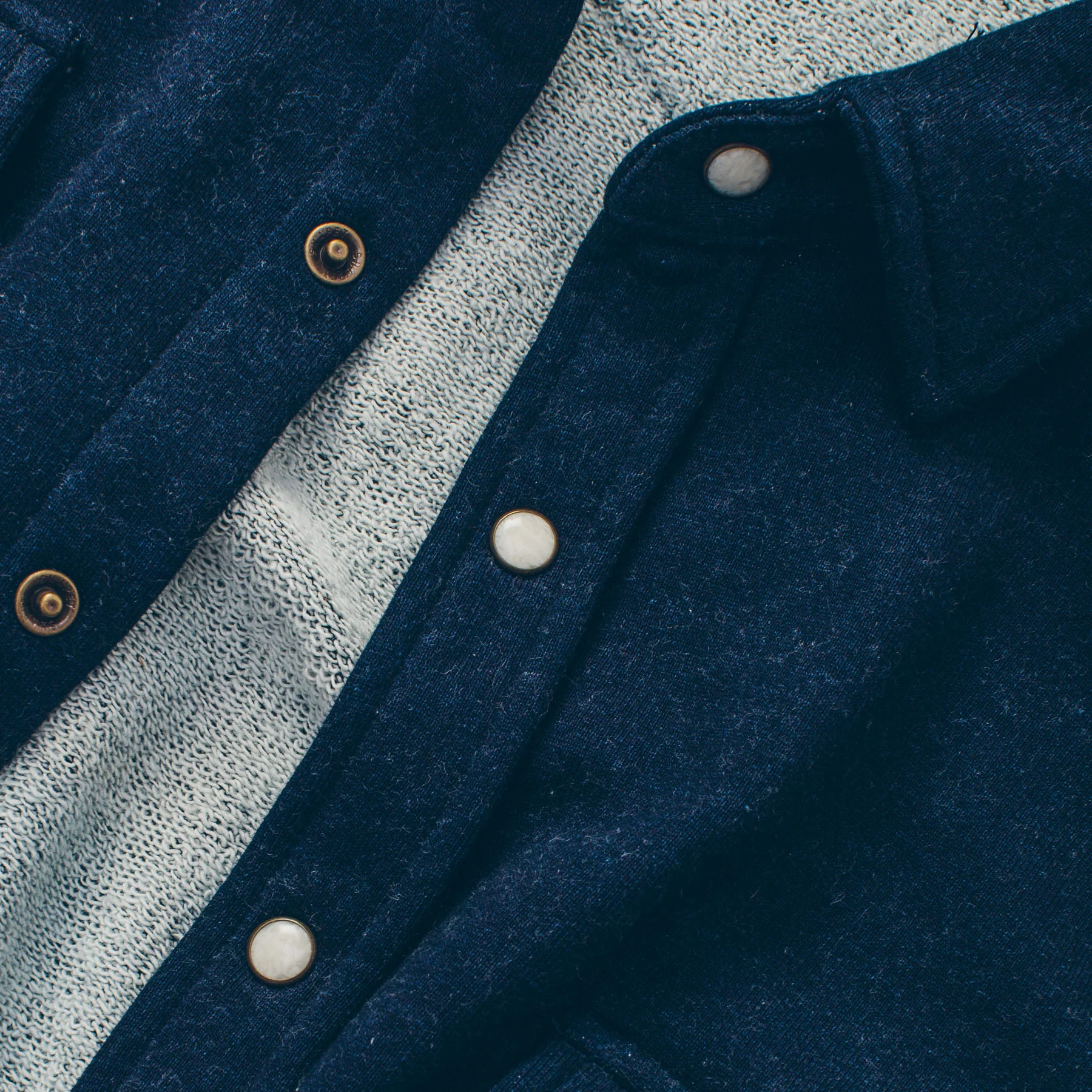 The Glacier Shirt in Indigo French Terry - Image 8