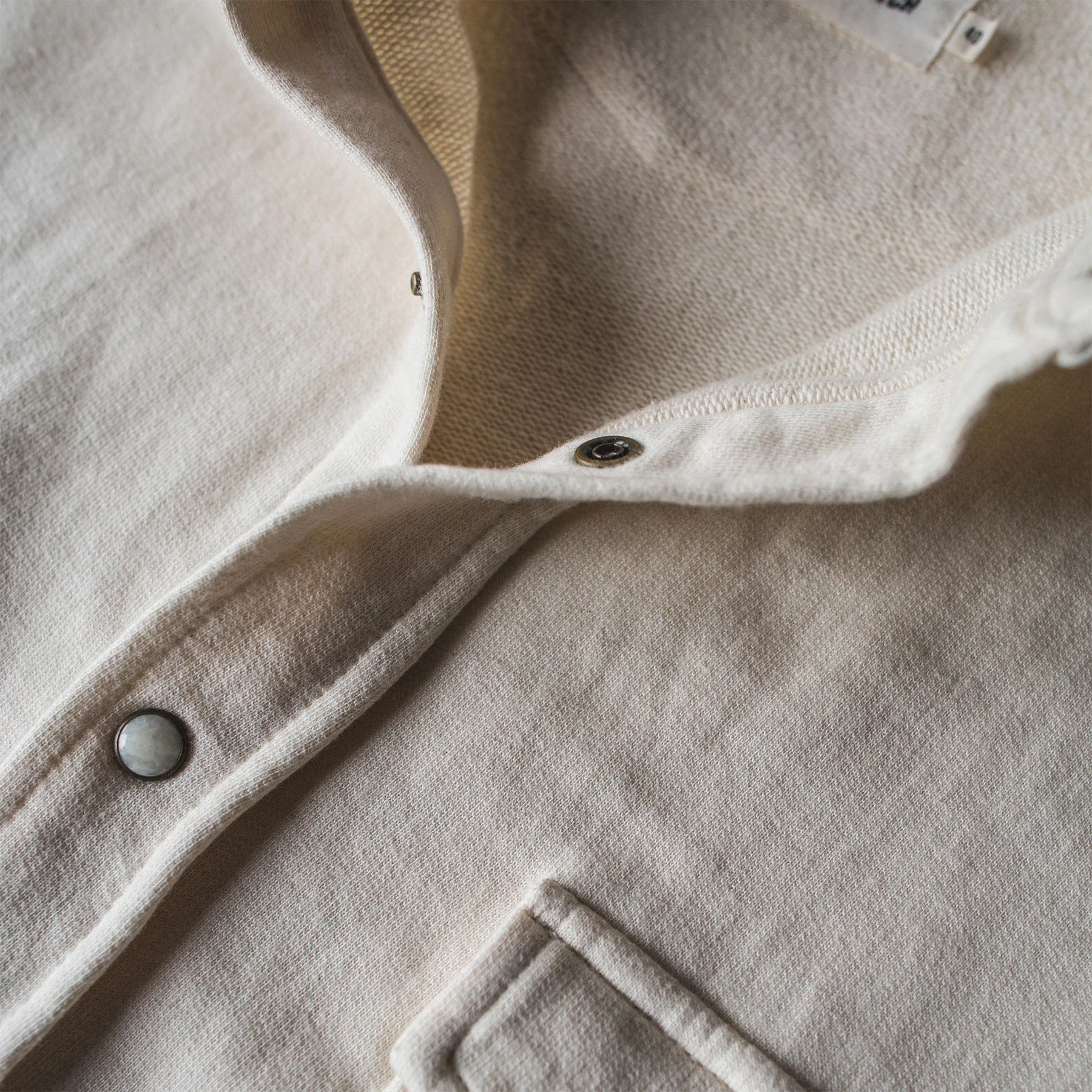 The Glacier Shirt in Natural French Terry - Image 5