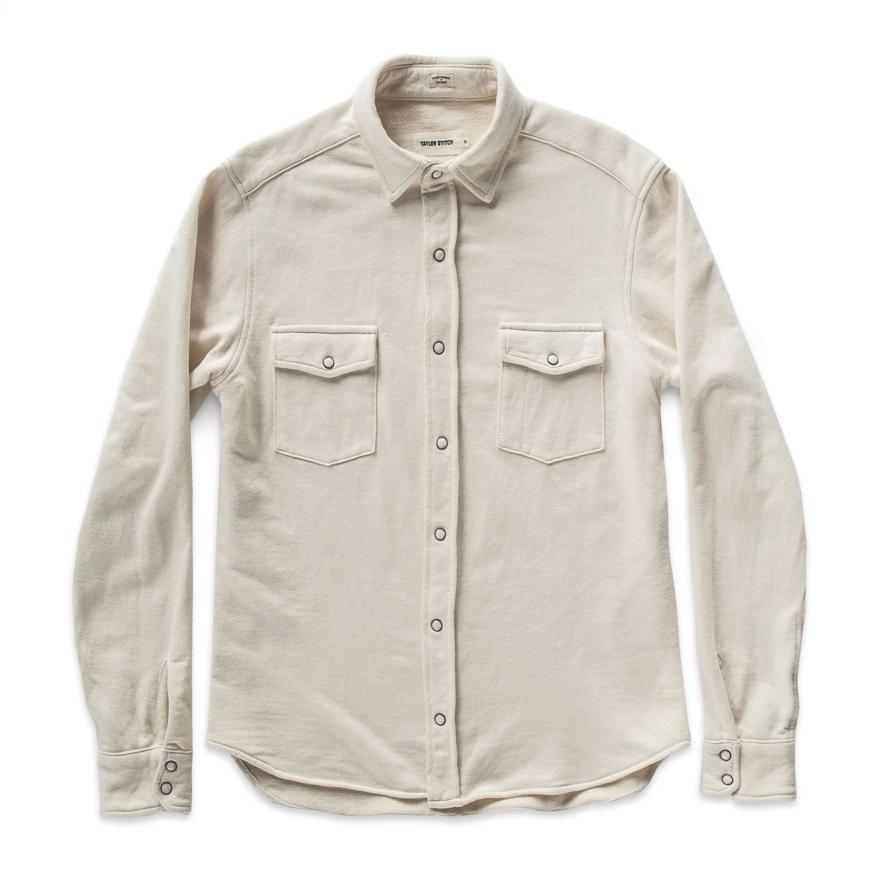 The Glacier Shirt in Natural French Terry - Image 6