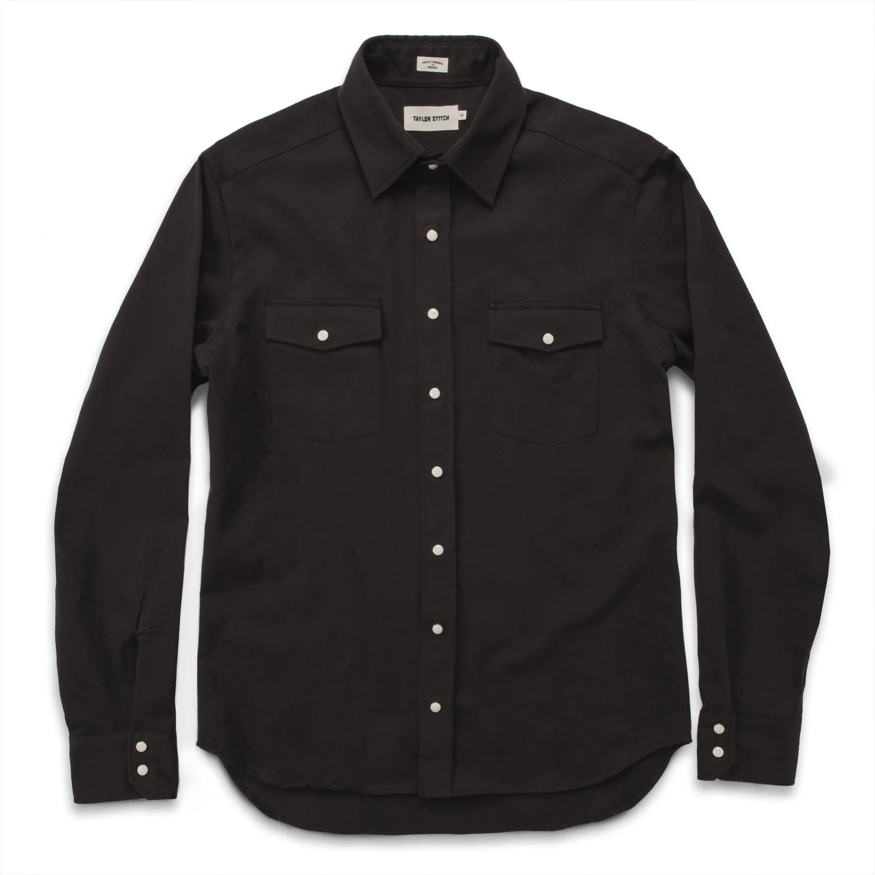 The Glacier Shirt in Sea Washed Black Twill - Image 7
