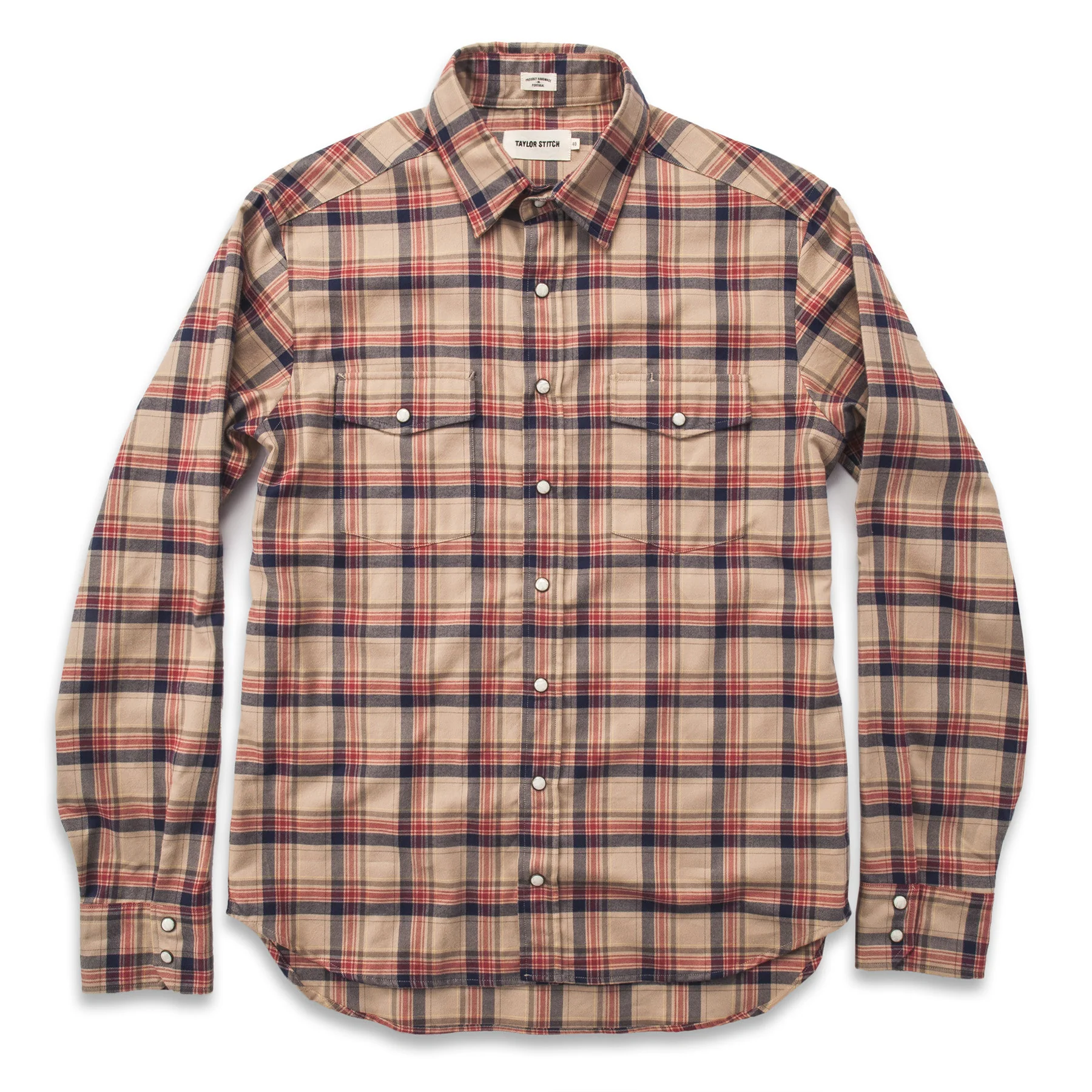 The Glacier Shirt in Tan Plaid - Image 7