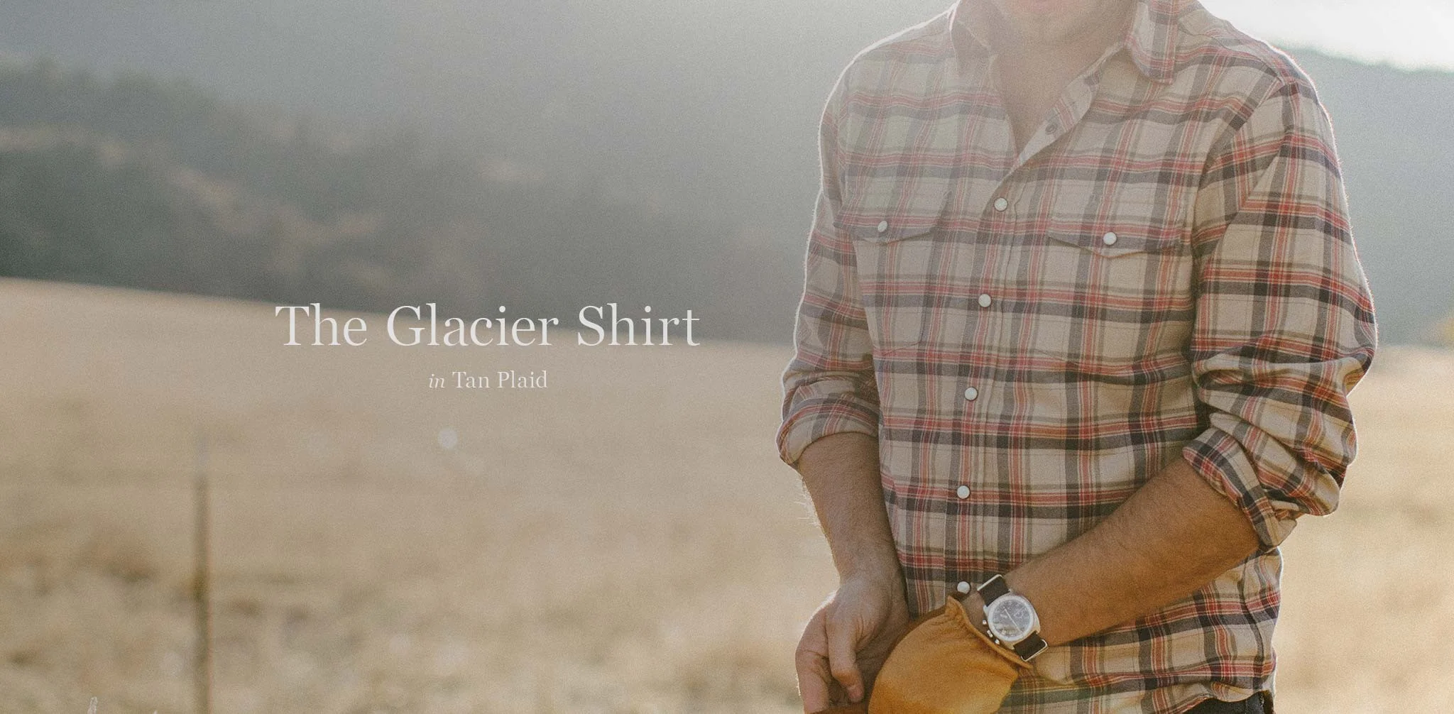 The Glacier Shirt in Tan Plaid - Image 8