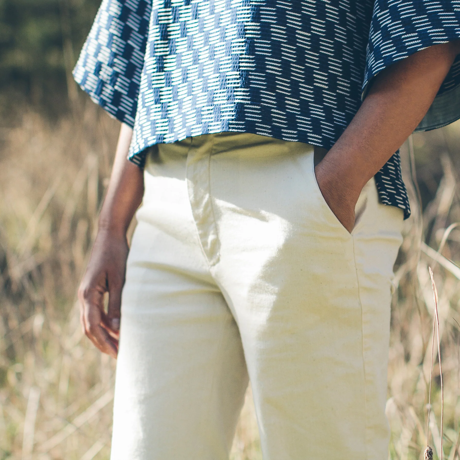 The Greenwich Pant in Natural Denim - Image 2