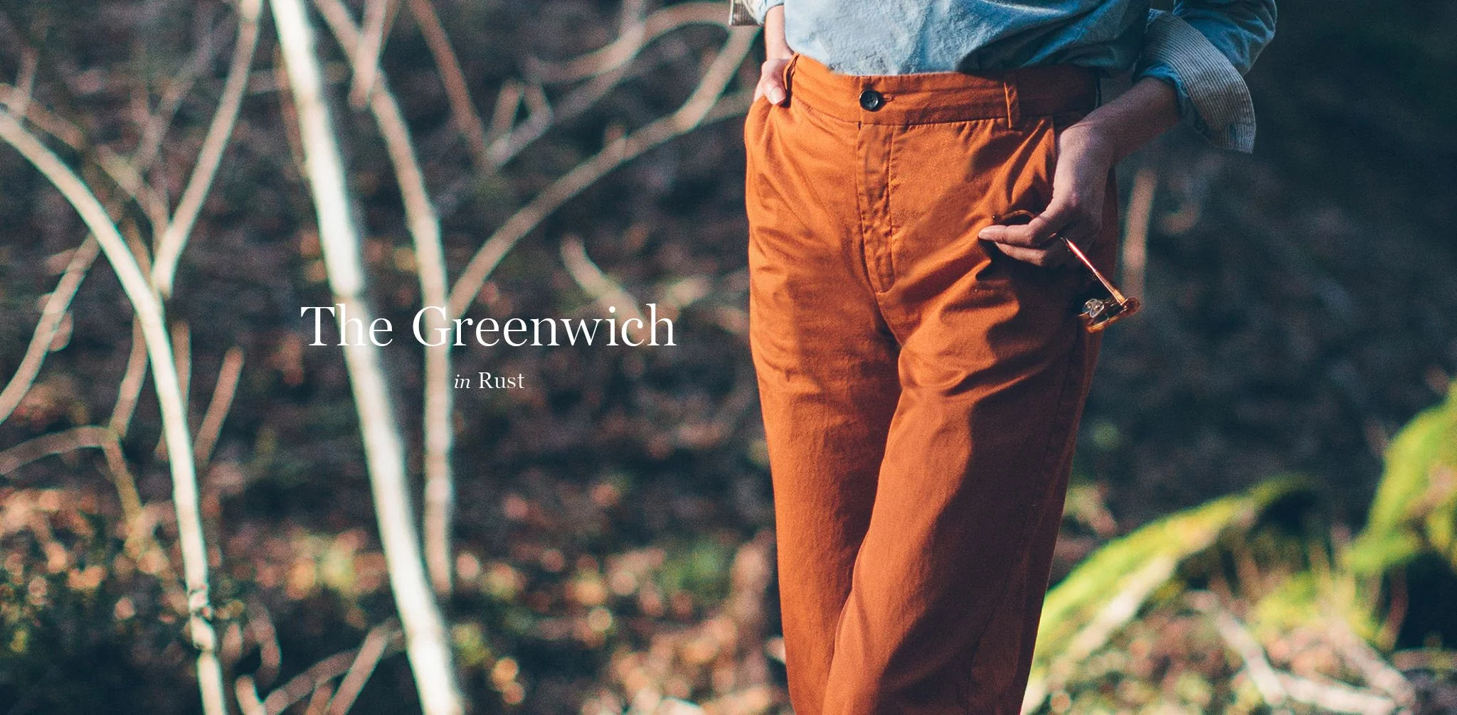 The Greenwich Pant in Rust - Image 8