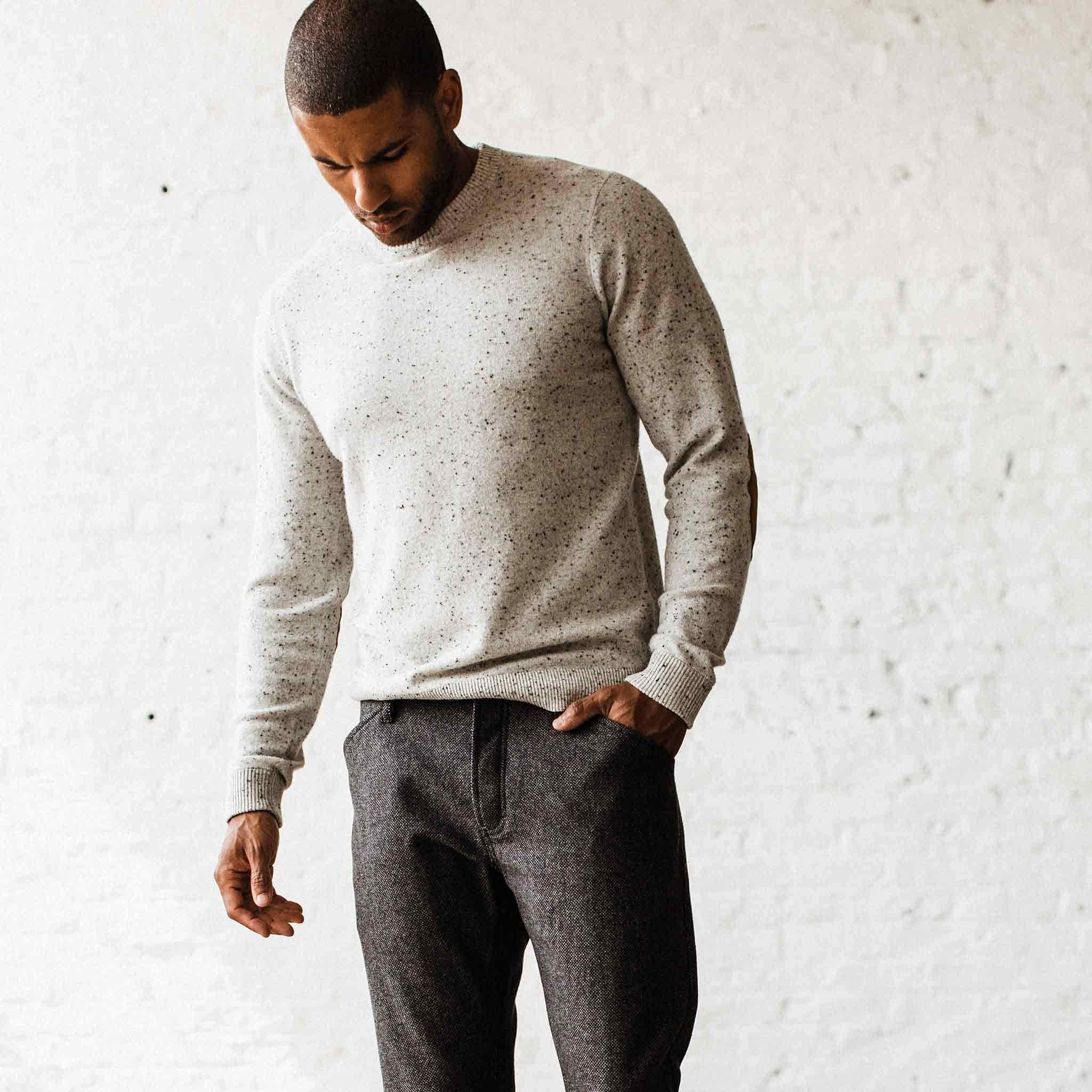 The Hardtack Sweater in Polar Yak Donegal - Image 2