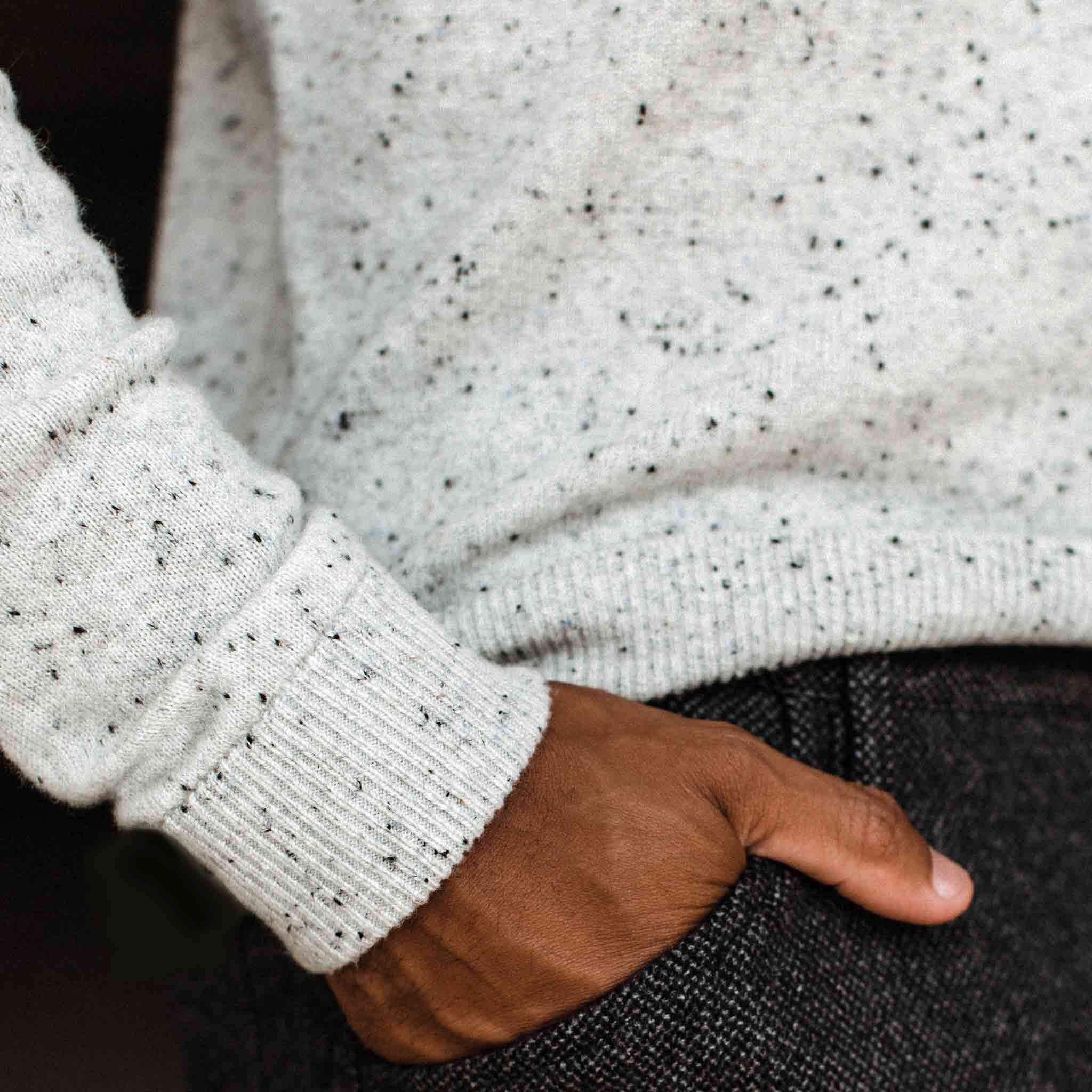 The Hardtack Sweater in Polar Yak Donegal - Image 6