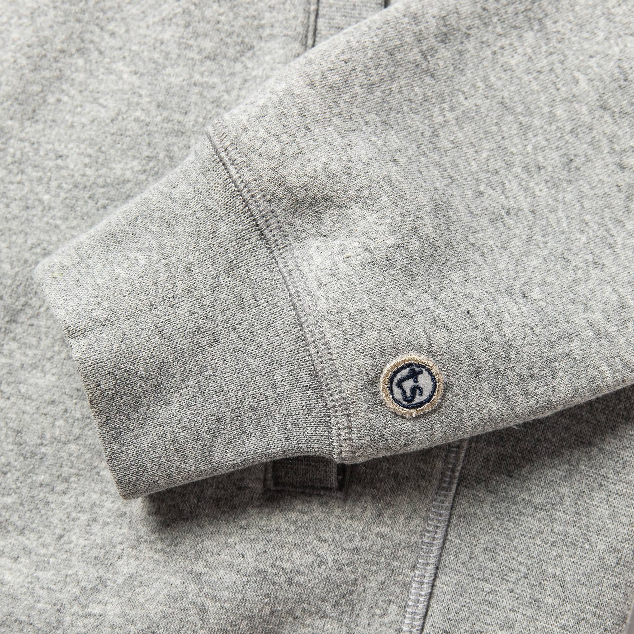 The Heavy Bag Bomber in Heather Grey Fleece - Image 6
