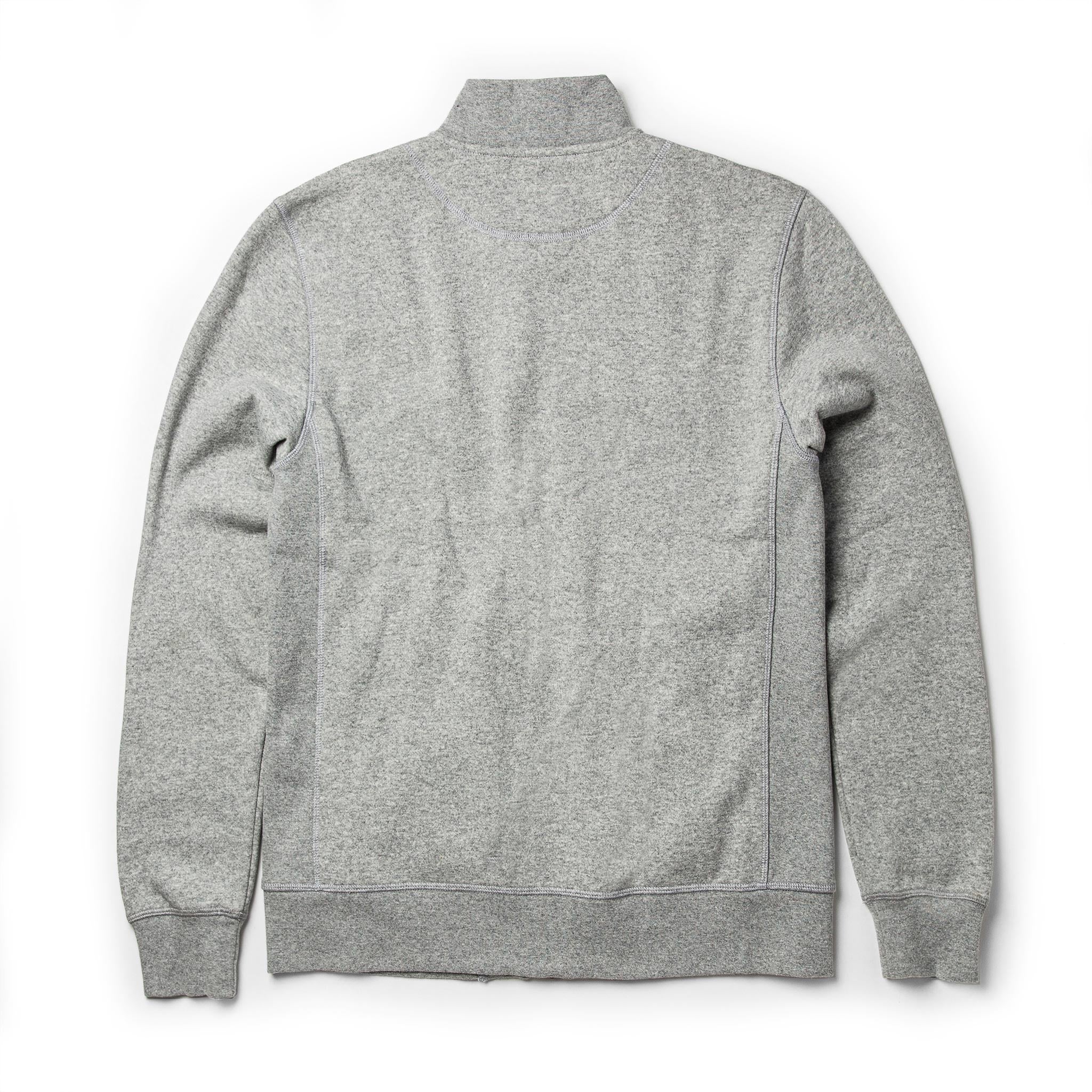 The Heavy Bag Bomber in Heather Grey Fleece - Image 9