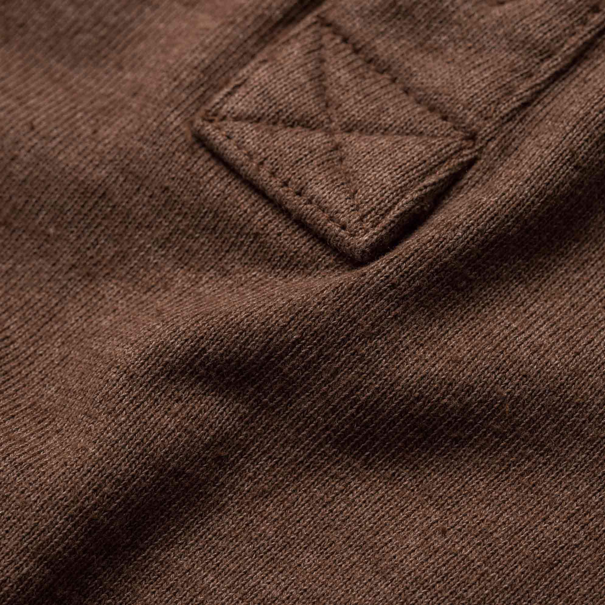 The Heavy Bag Henley in Fatigue Brown - Image 6
