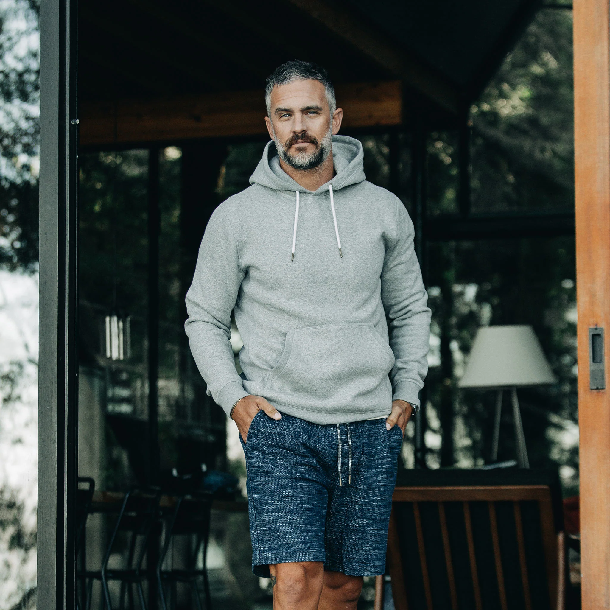 The Heavy Bag Hoodie in Heather Grey Fleece - Image 2
