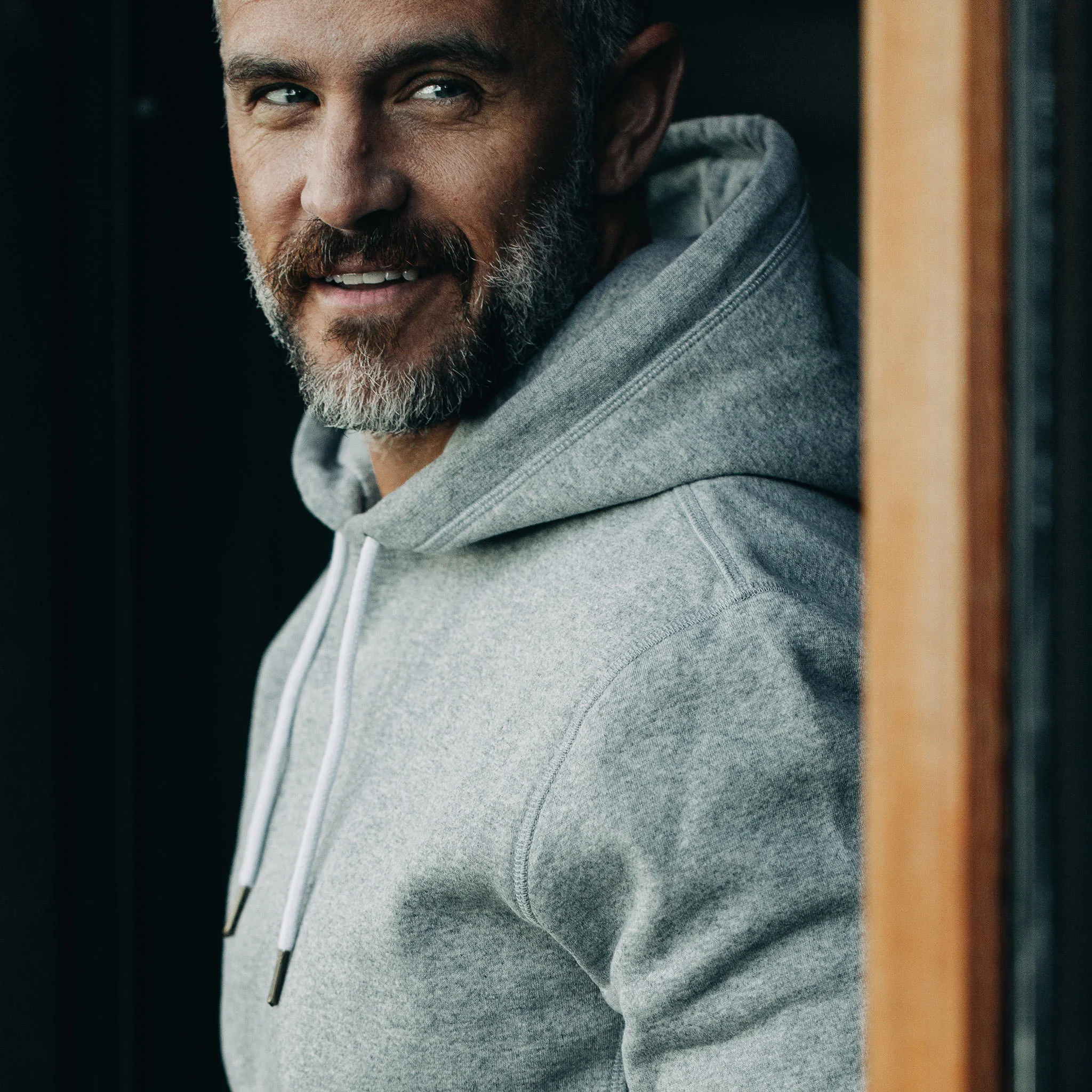 The Heavy Bag Hoodie in Heather Grey Fleece - Image 5