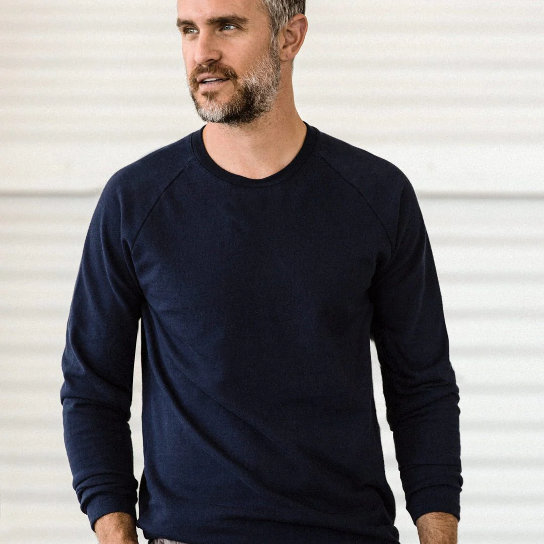 The Heavy Bag Long Sleeve in Navy - Image 2