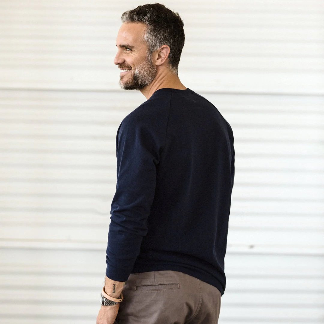 The Heavy Bag Long Sleeve in Navy - Image 4
