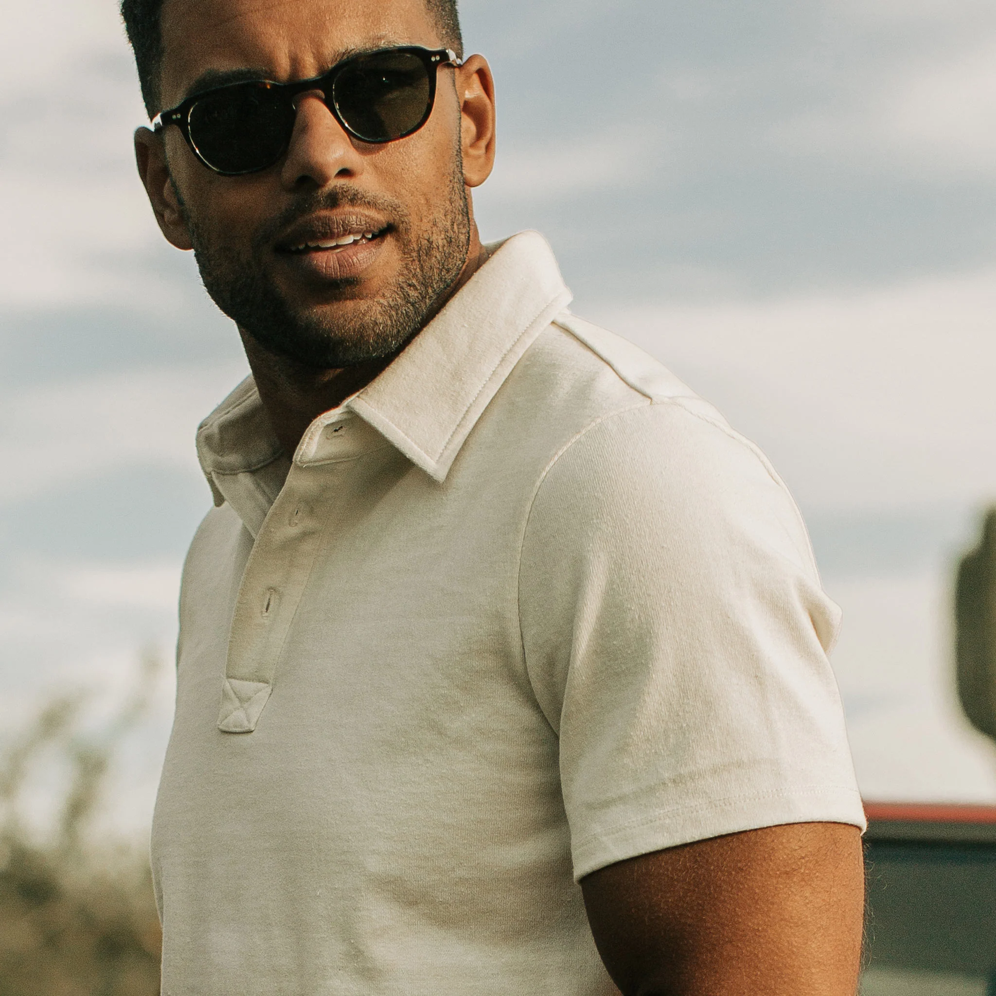 The Heavy Bag Polo in Natural - Image 4