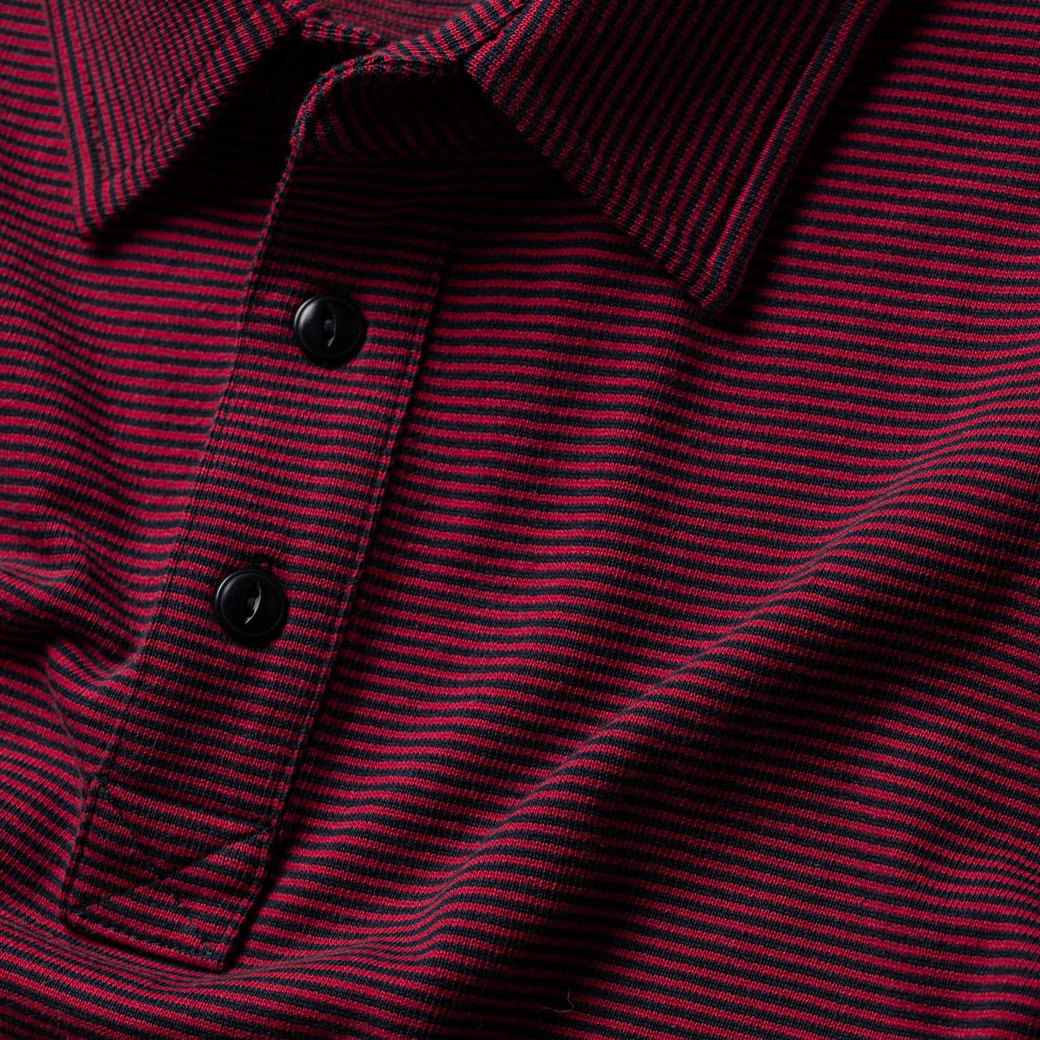 The Heavy Bag Polo in Red Stripe - Image 7