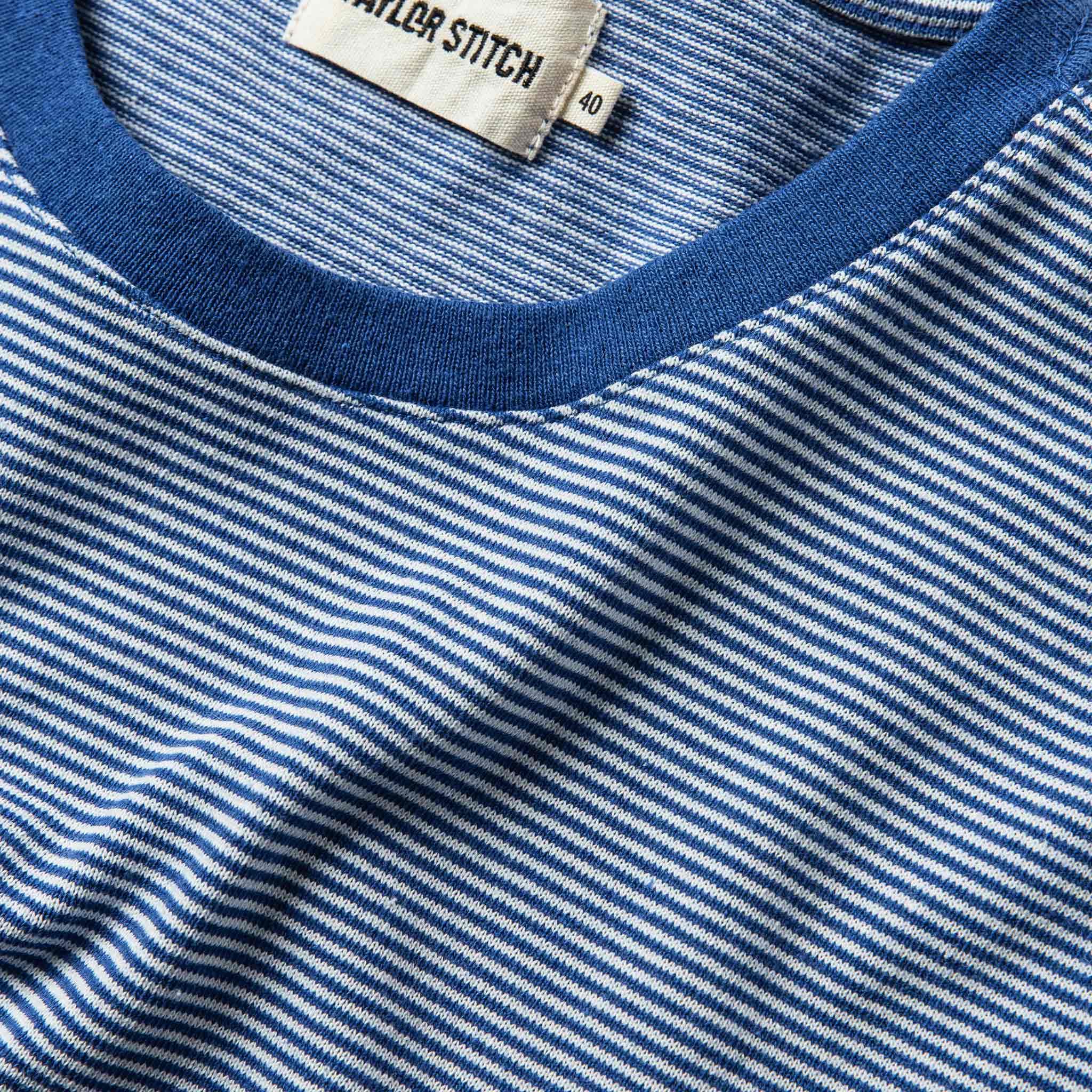 The Heavy Bag Ringer in Royal Blue Stripe - Image 5