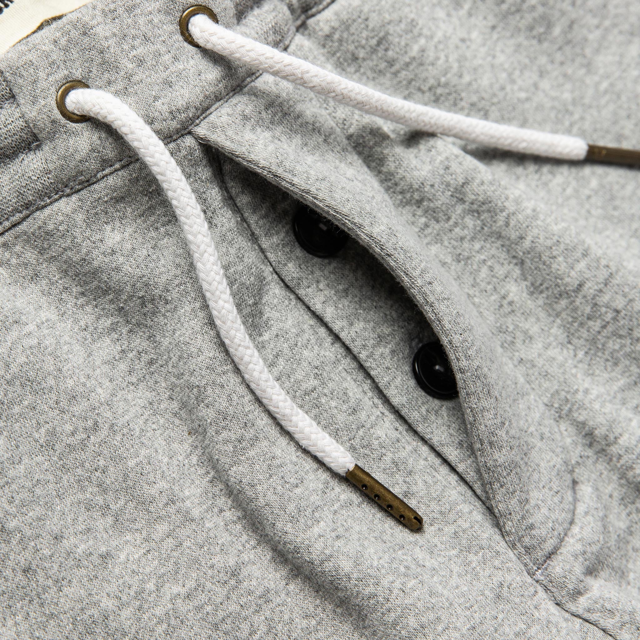 The Heavy Bag Short in Heather Grey Fleece - Image 7