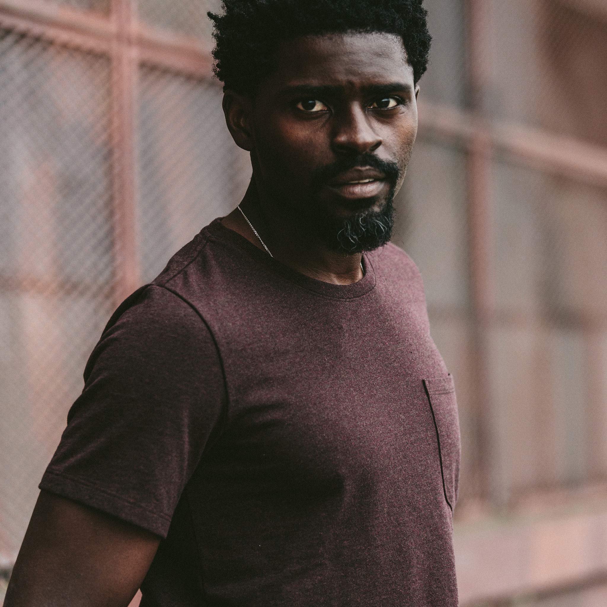 The Heavy Bag Tee in Burgundy - Image 5