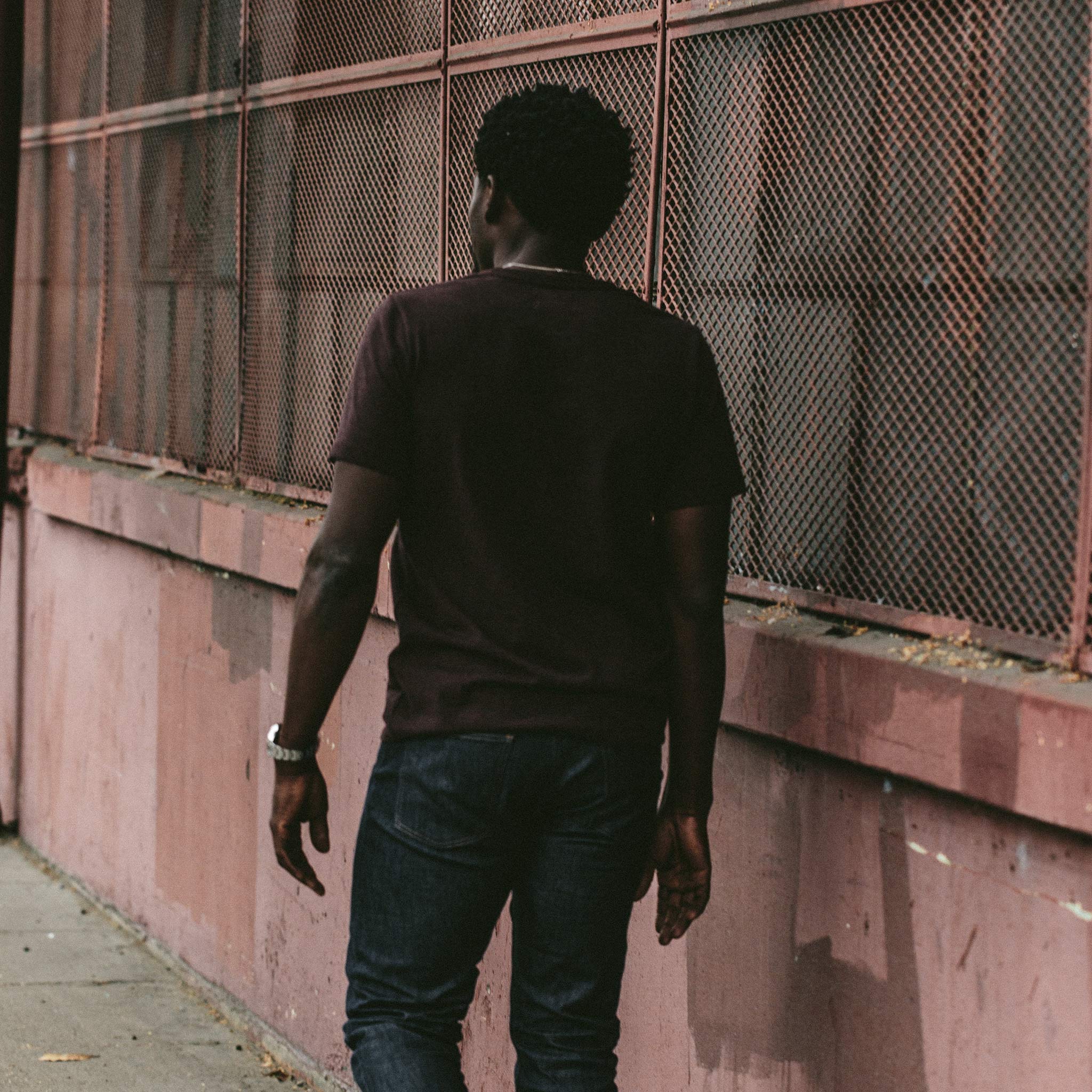 The Heavy Bag Tee in Burgundy - Image 6