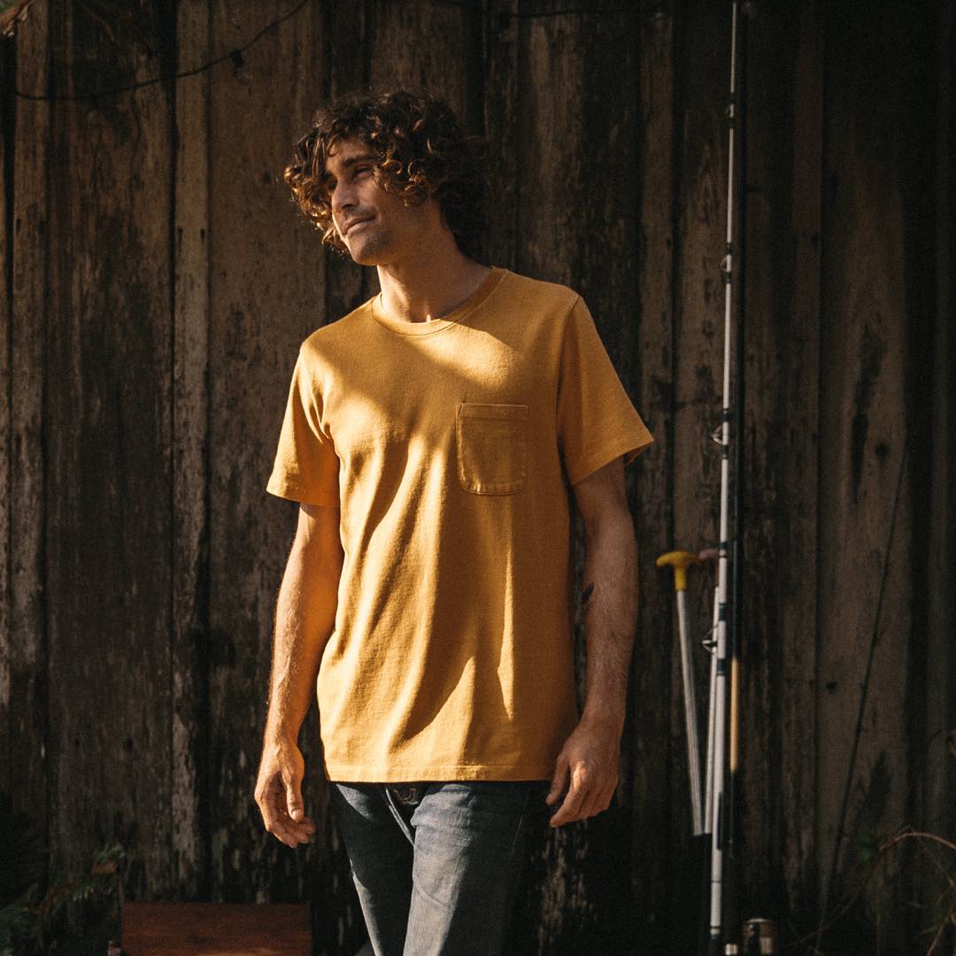 The Heavy Bag Tee in Canary - Image 4