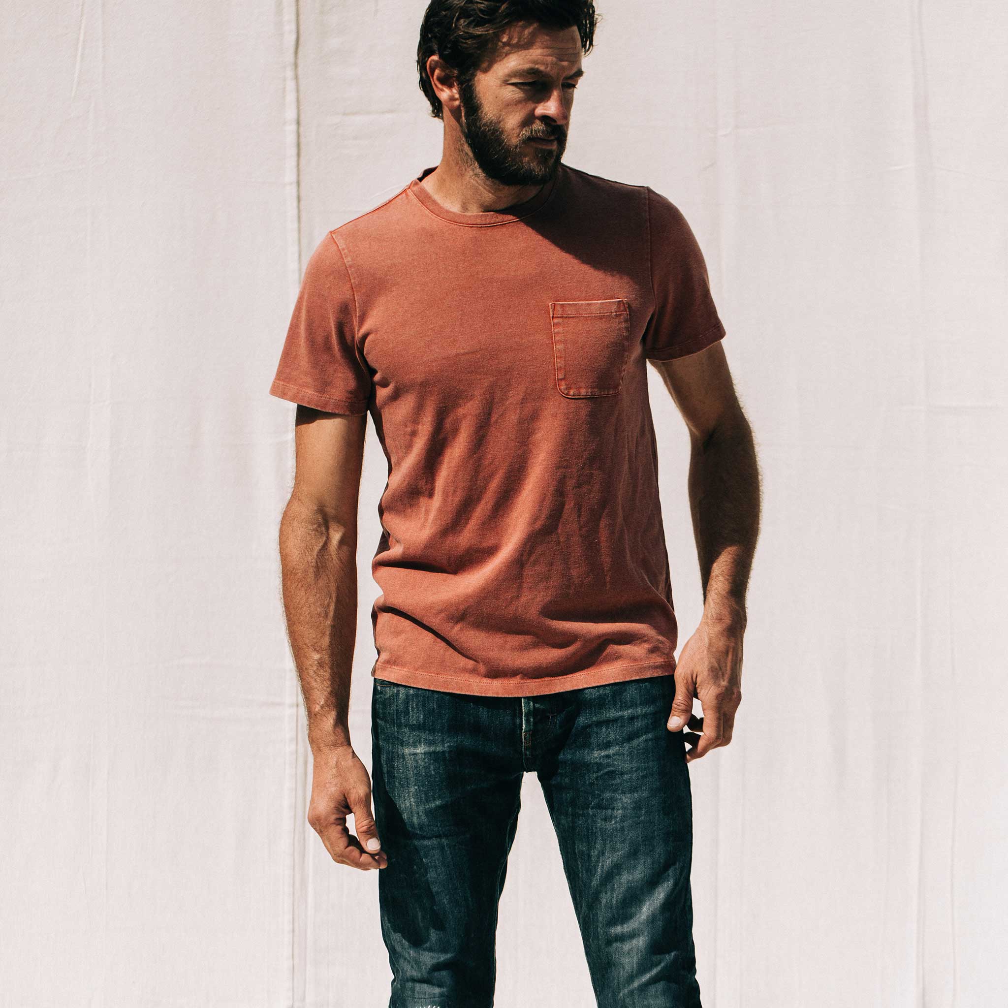The Heavy Bag Tee in Dusty Clay - Image 2