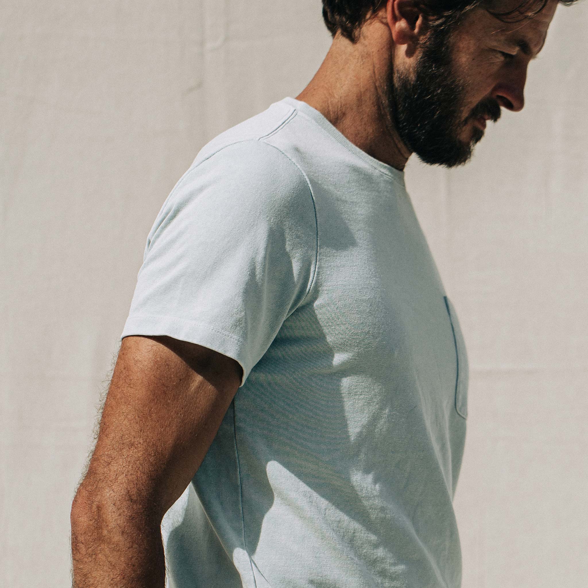 The Heavy Bag Tee in Dusty Sky - Image 4