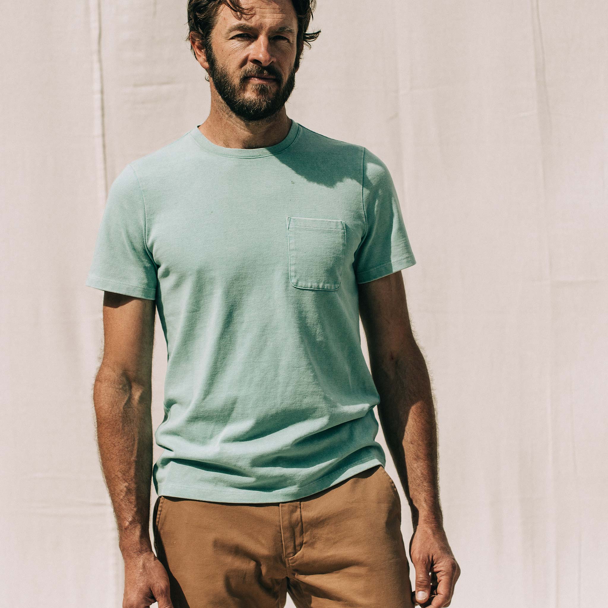 The Heavy Bag Tee in Dusty Teal - Image 2