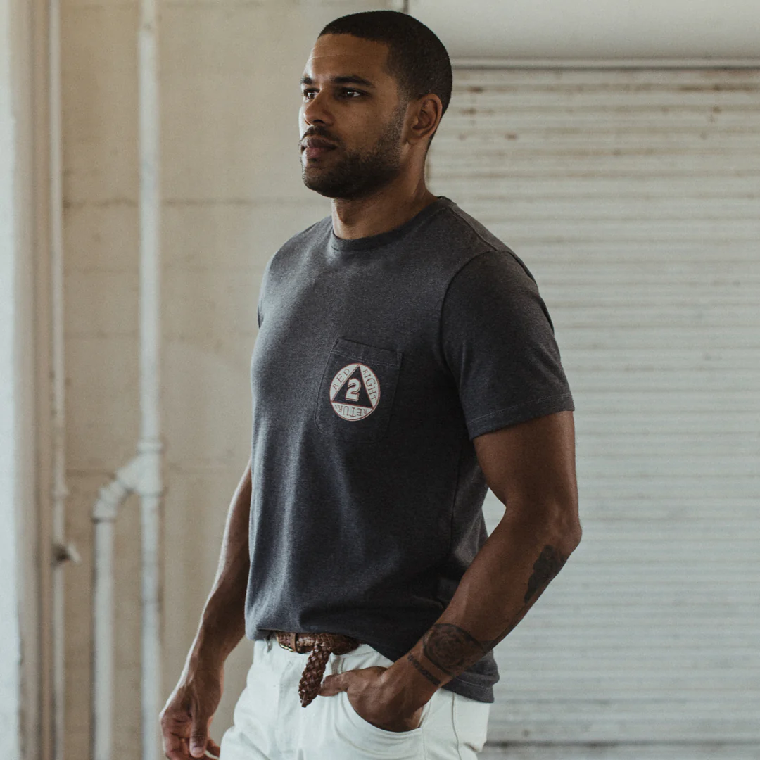 The Heavy Bag Tee in Red, Right, Return - Image 5