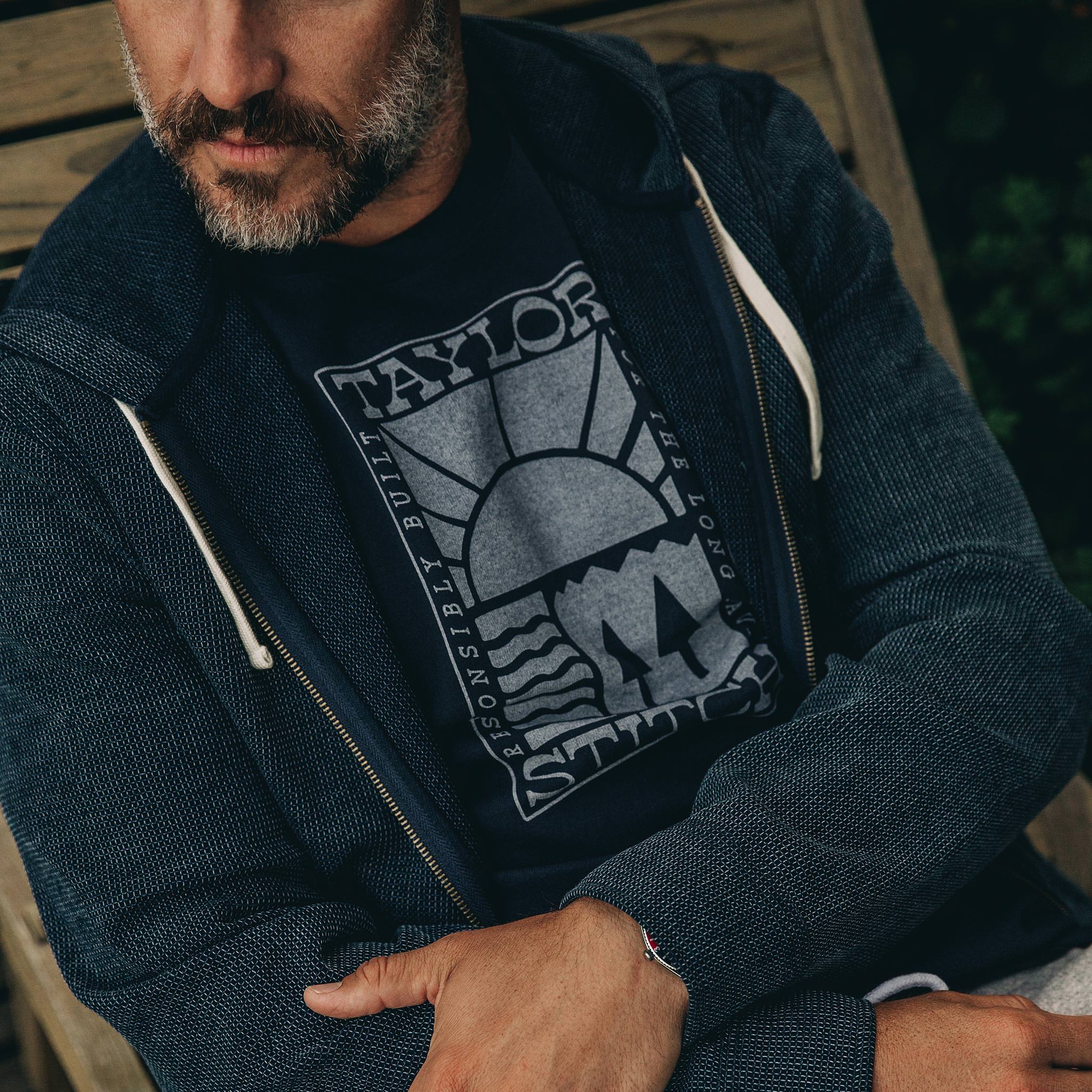 The Heavy Bag Tee in Retro Block Print - Image 4