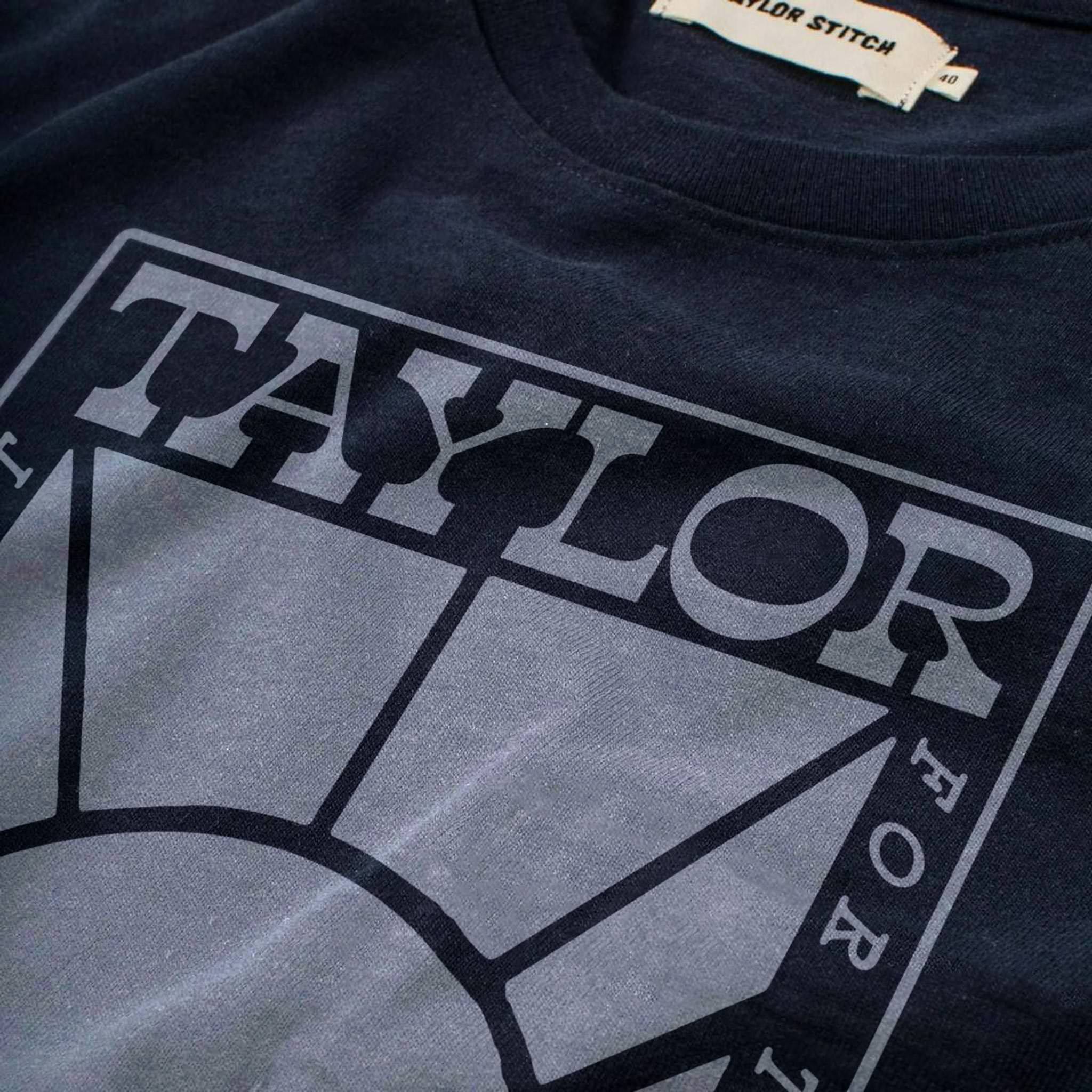 The Heavy Bag Tee in Retro Block Print - Image 5