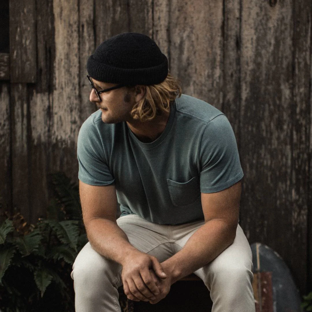 The Heavy Bag Tee in Seafoam - Image 2
