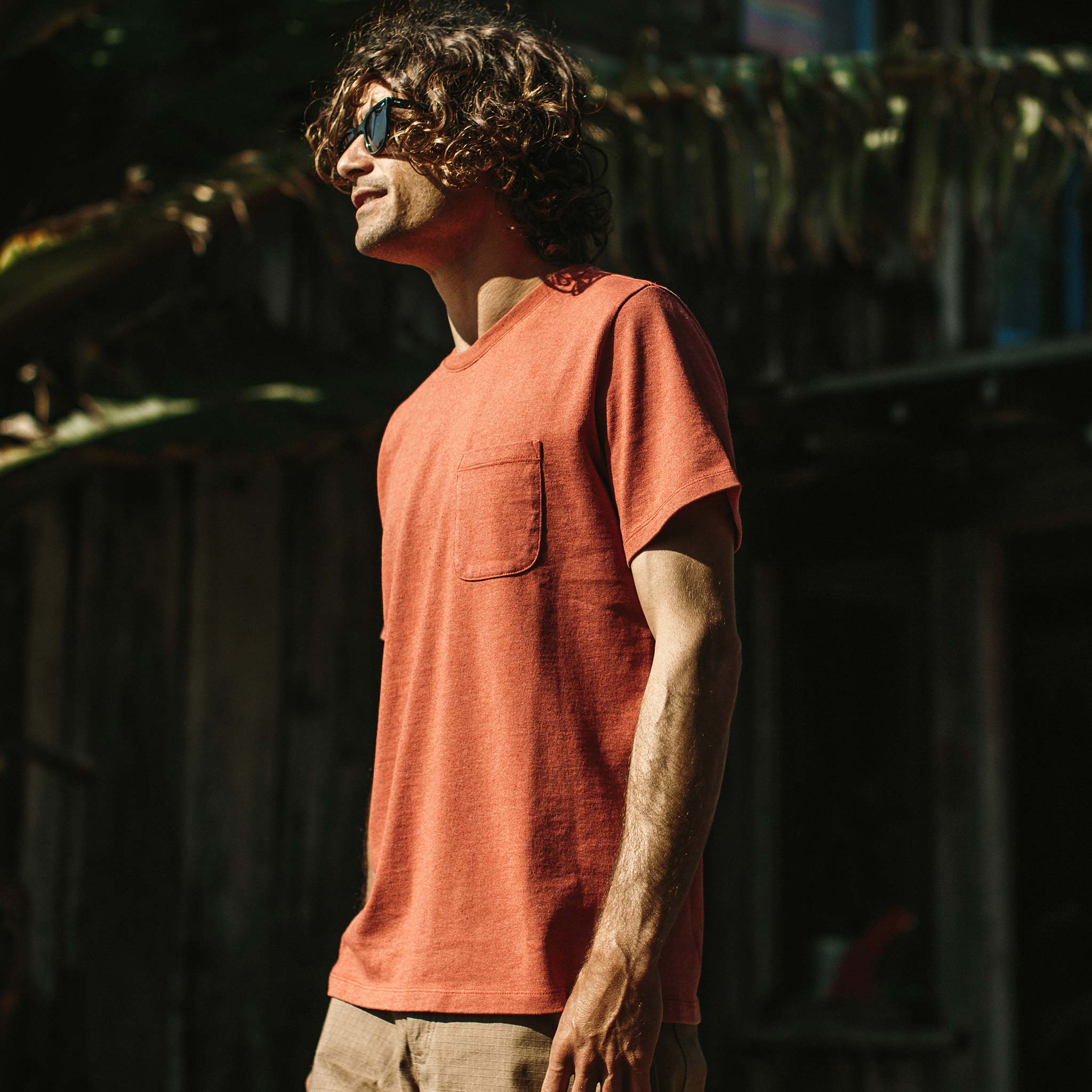 The Heavy Bag Tee in Washed Rust - Image 5